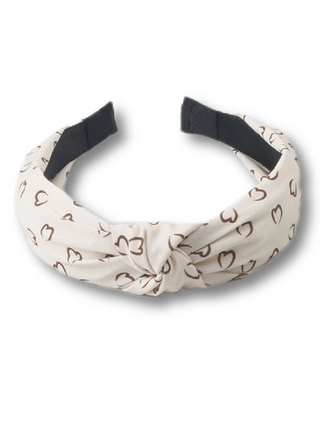 Vintage Wide Heart Pattern Headband