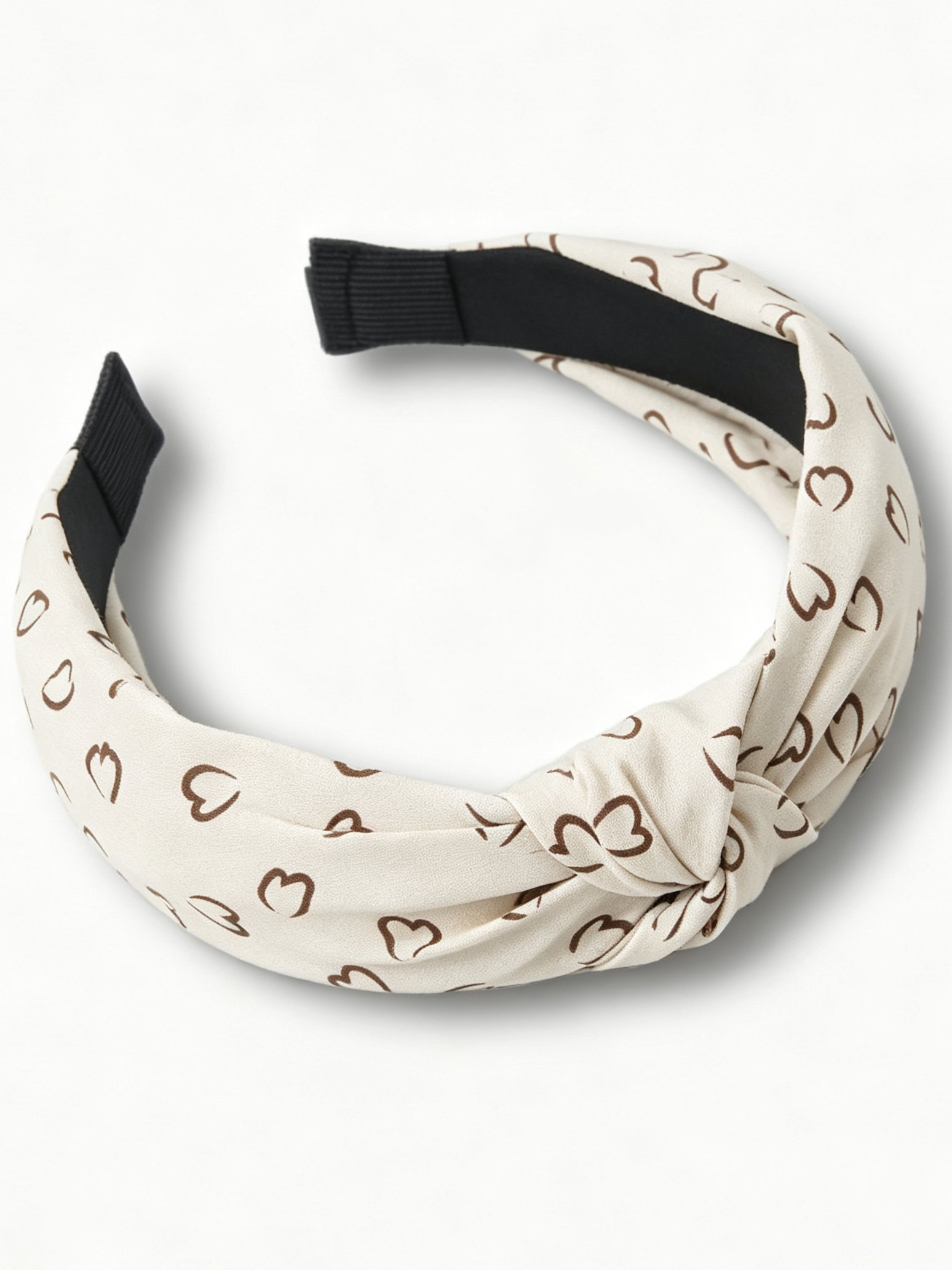 Vintage Wide Heart Pattern Headband
