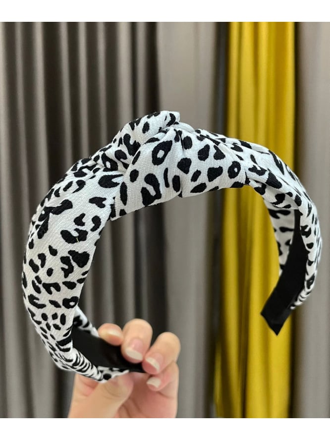 Leopard Print Knotted Headband
