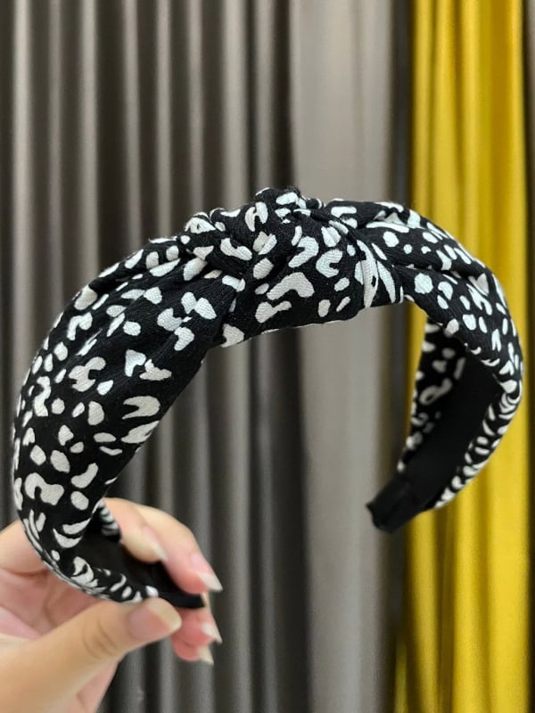 Leopard Print Knotted Headband