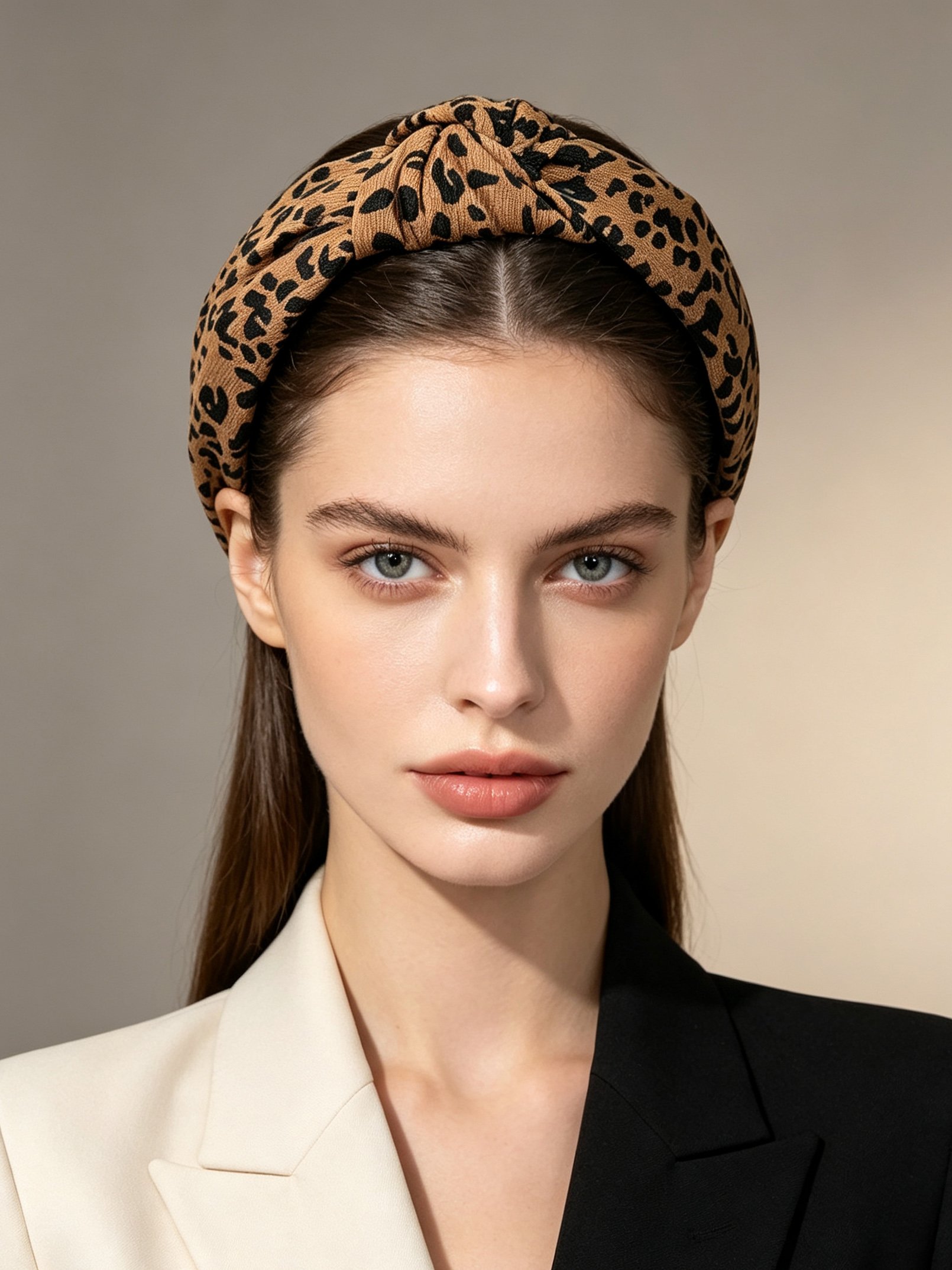 Leopard Print Knotted Headband