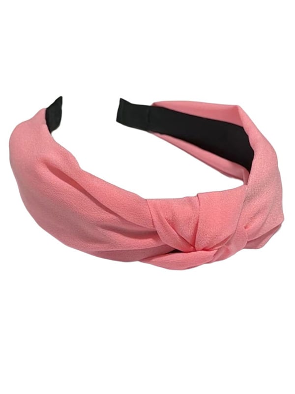 Peach Knotted Wide Headband