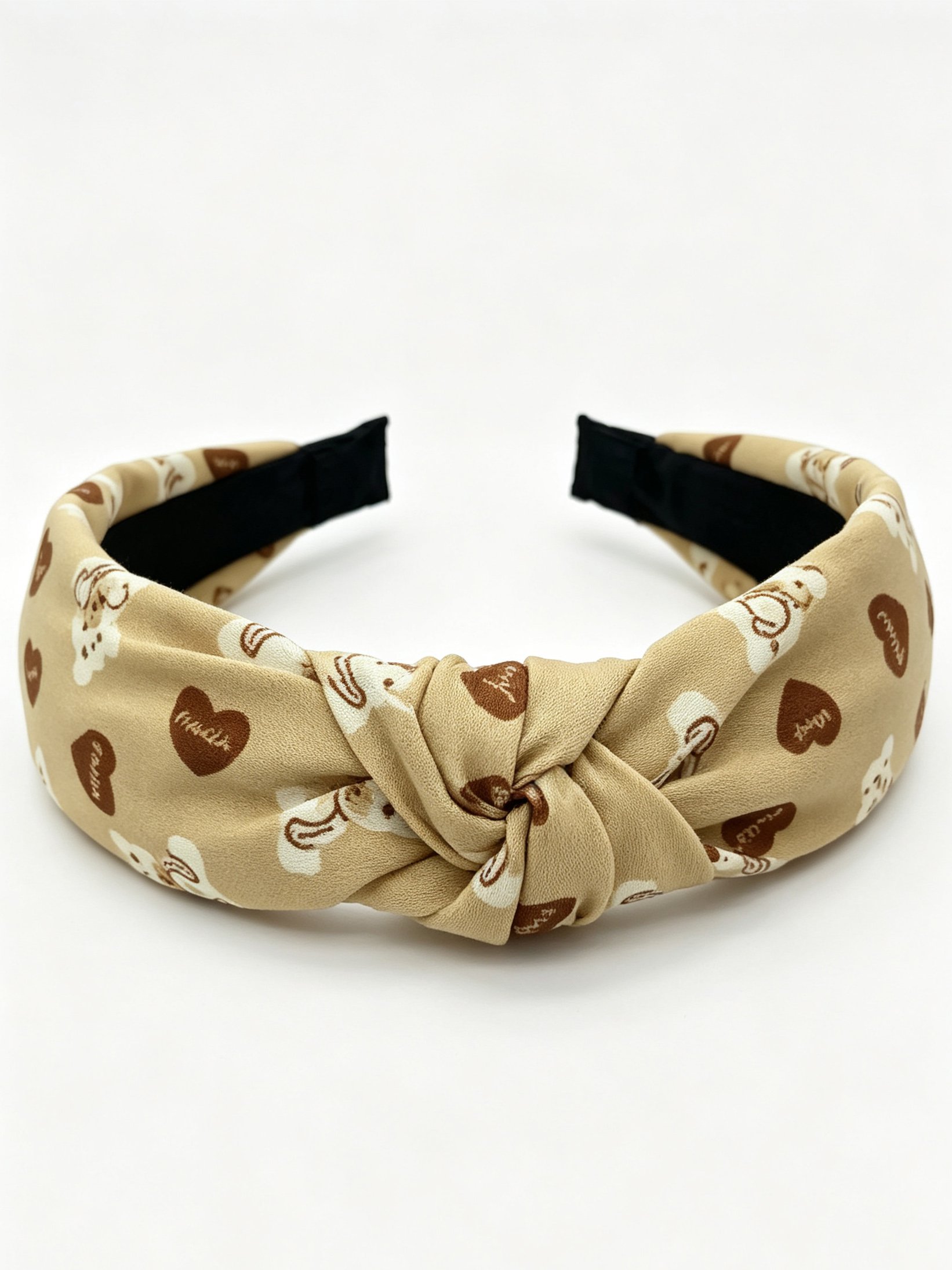 Bear Pattern Knotted Wide Headband