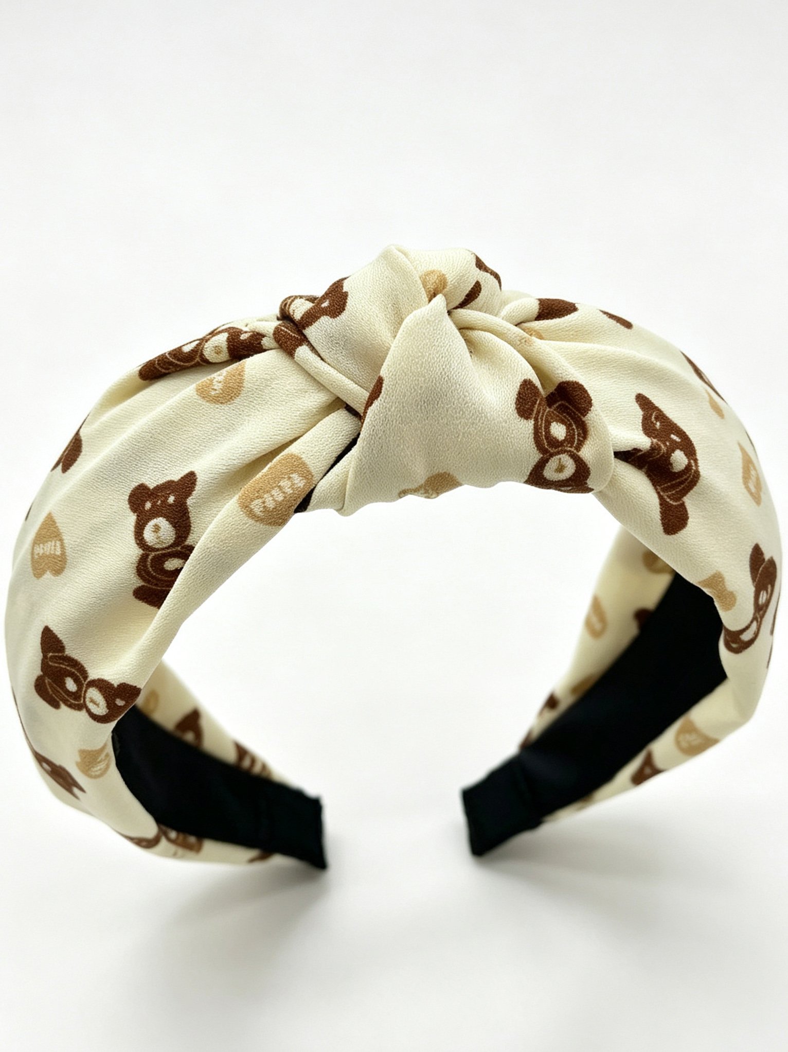 Bear Print Knotted Headband