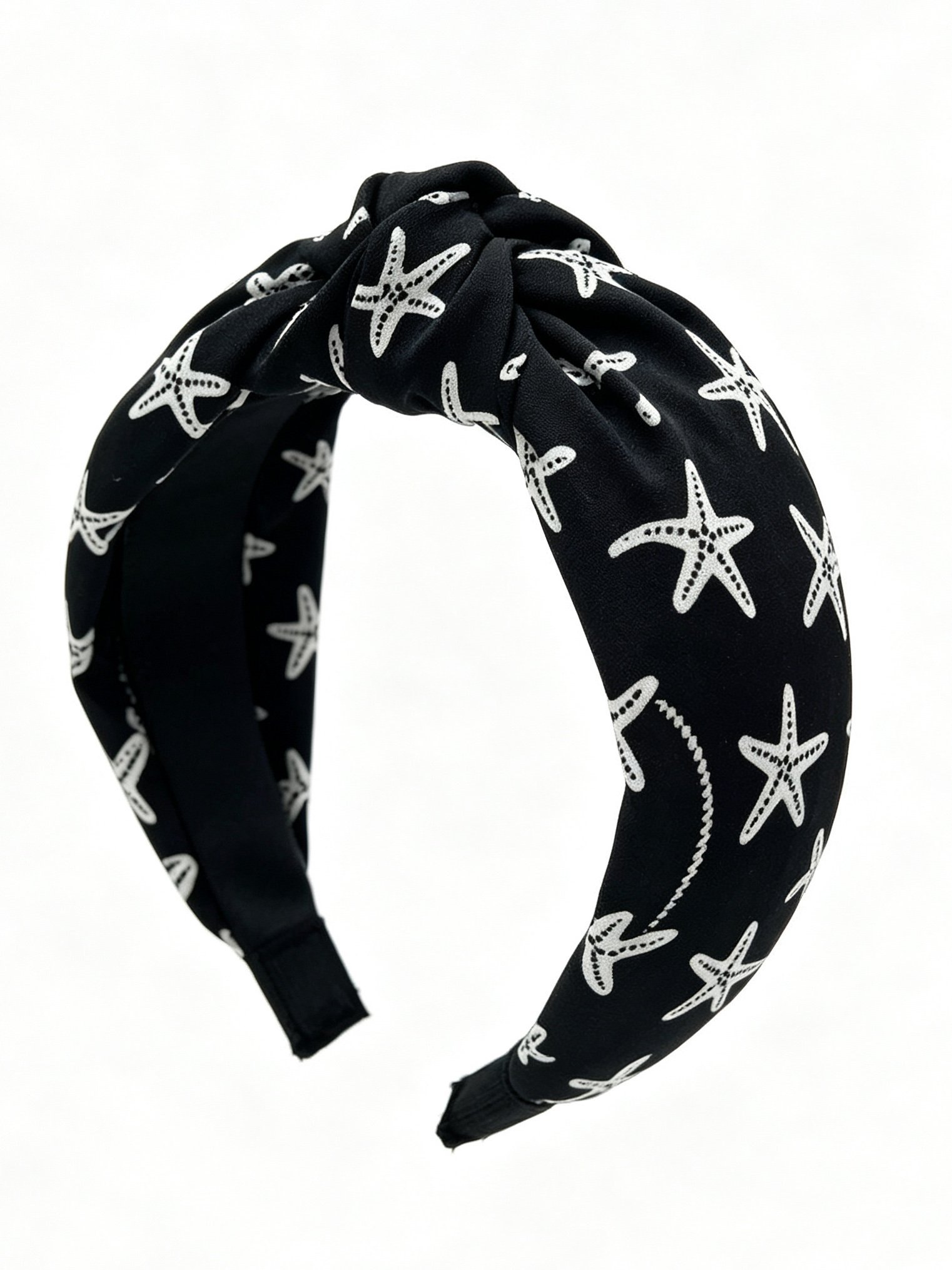 Starfish Pattern Knotted Wide Headband