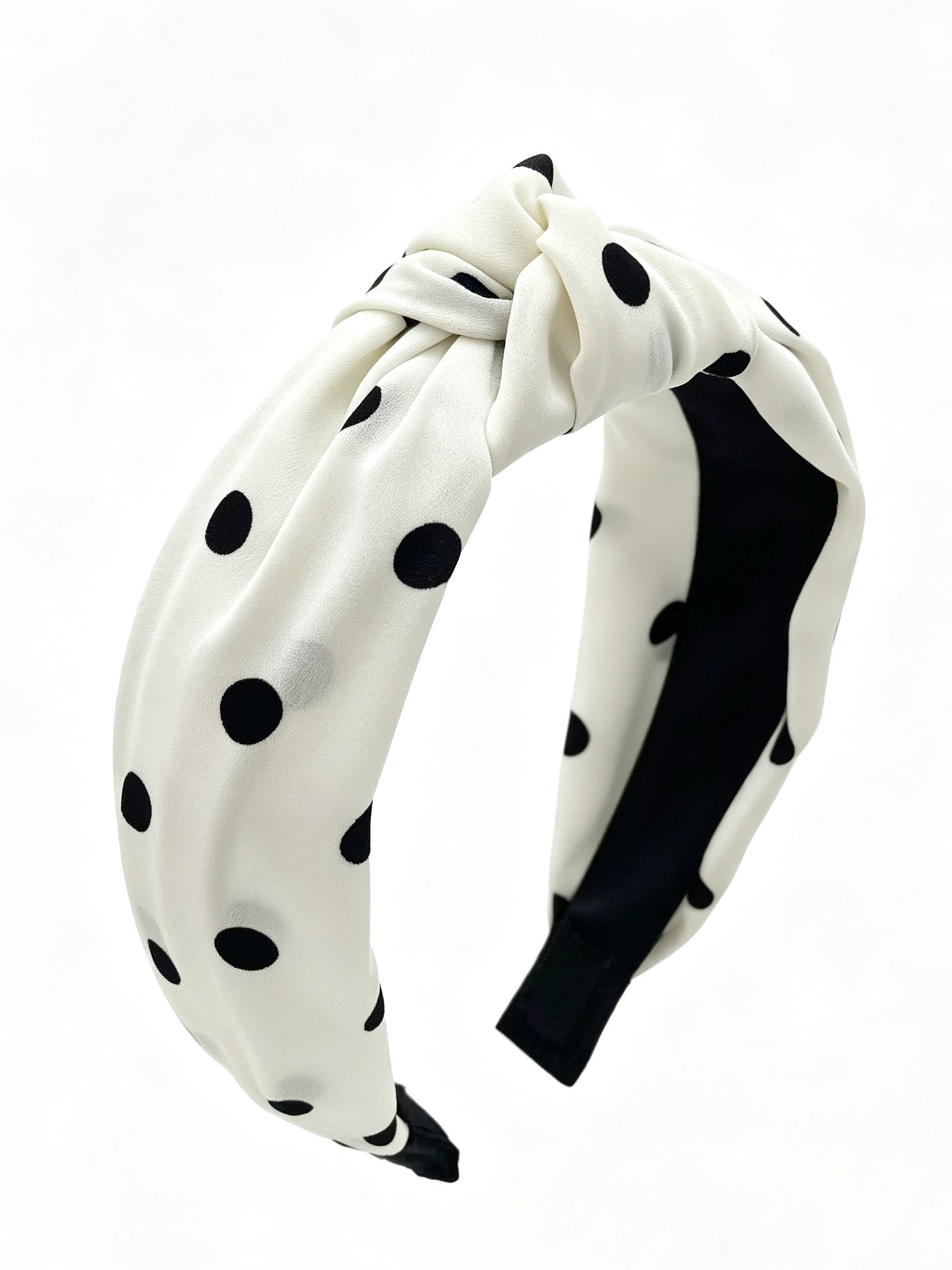 Polka Dot Wide Knotted Headband