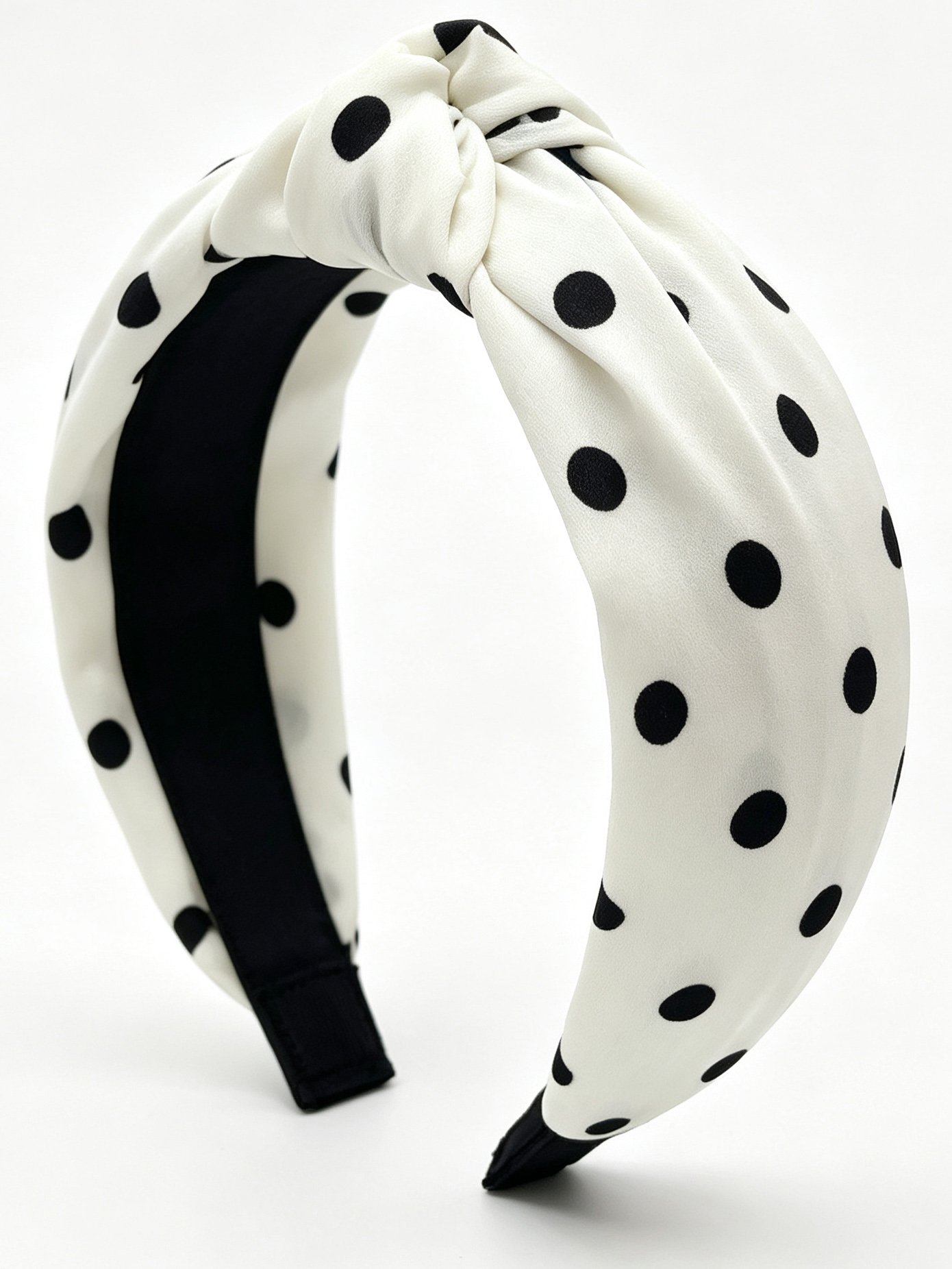 Polka Dot Wide Knotted Headband