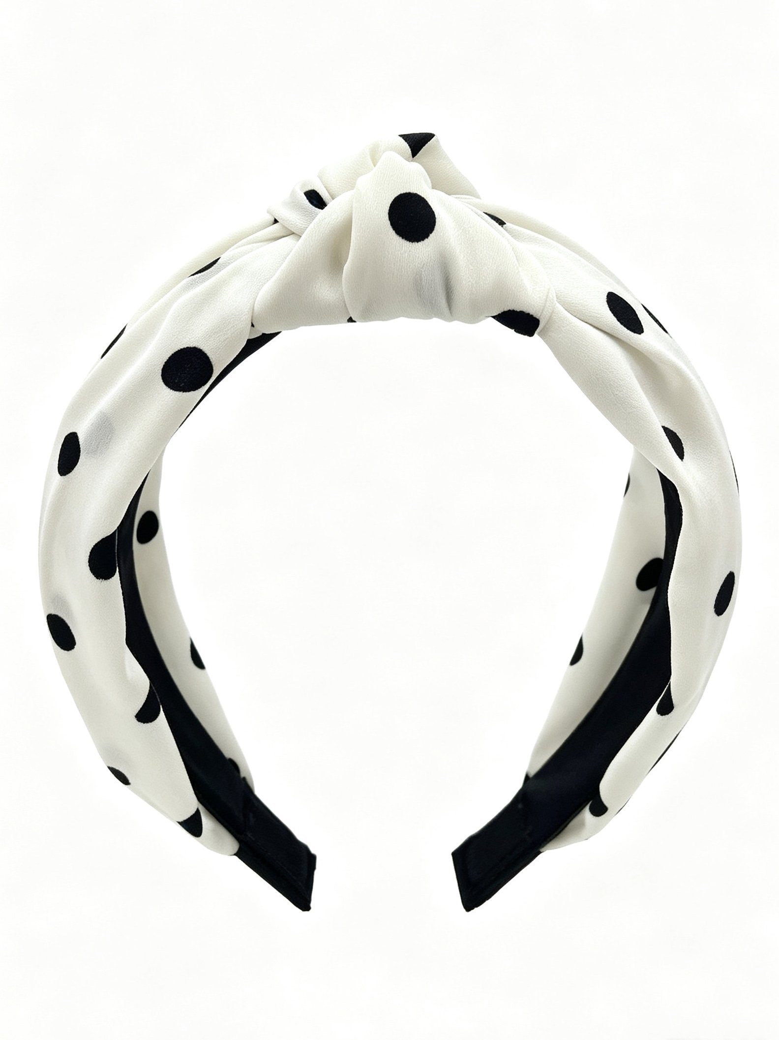 Polka Dot Wide Knotted Headband