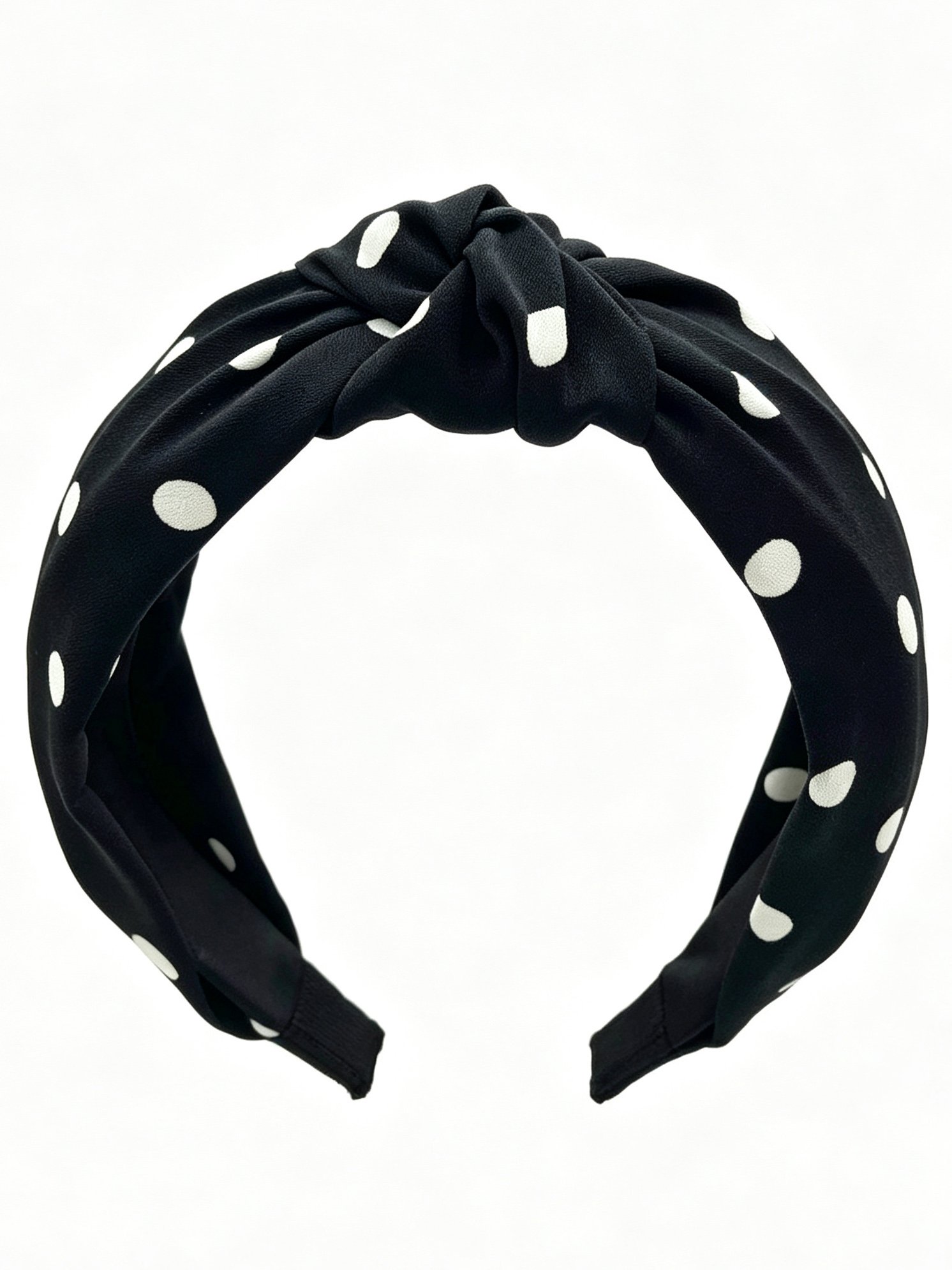 Polka Dot Wide Knotted Headband