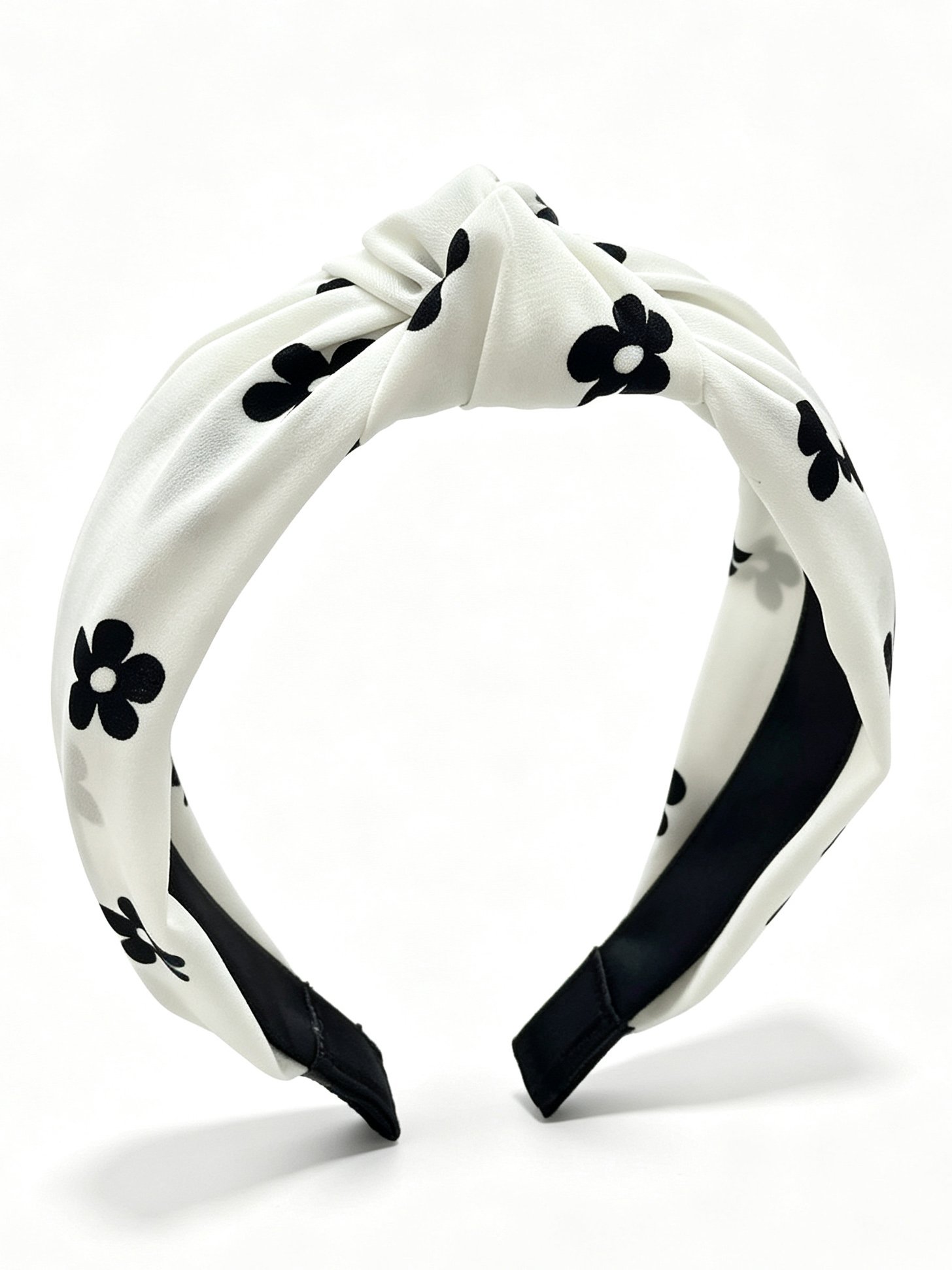 Floral Print Wide Knotted Headband