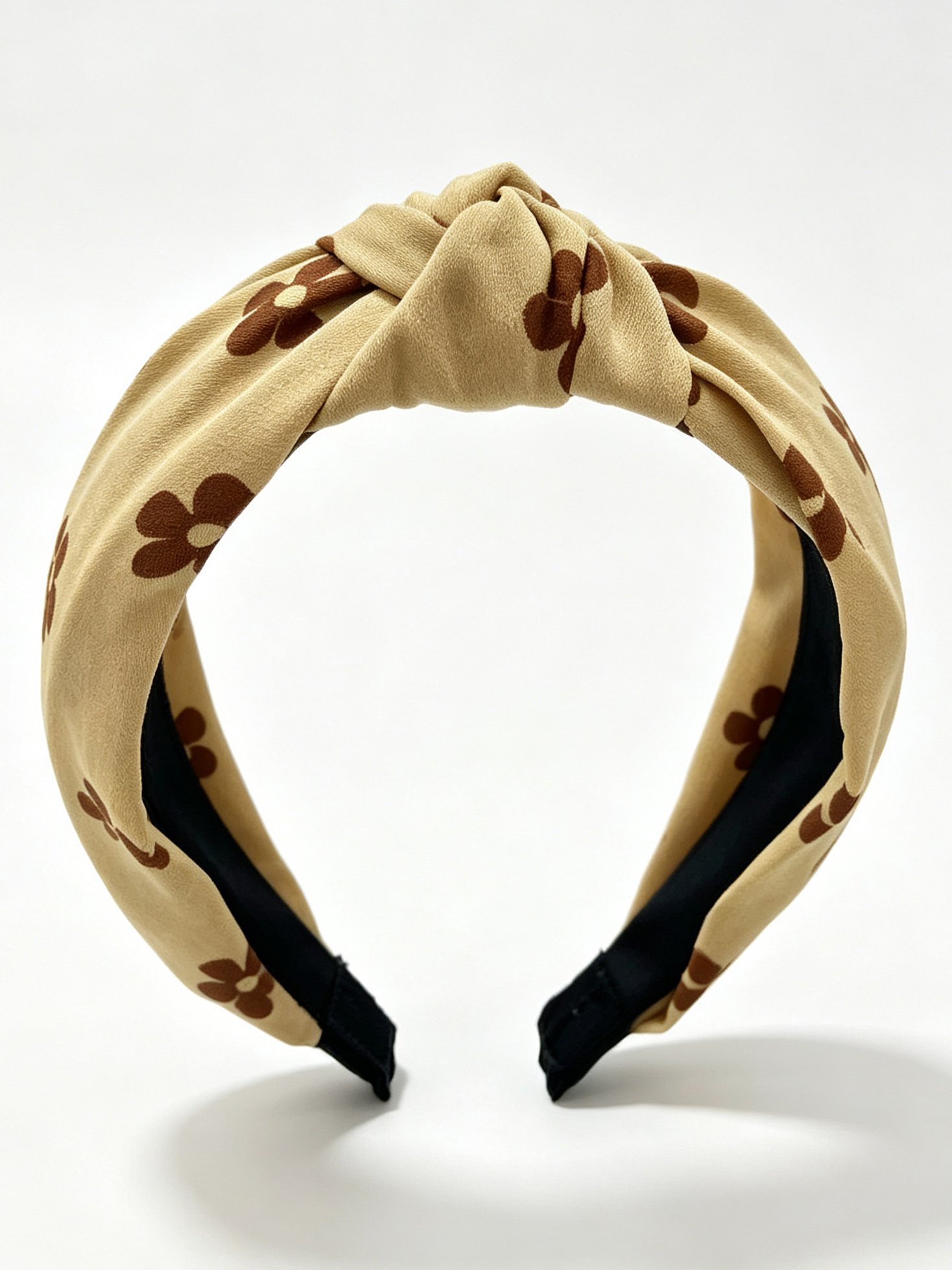 Floral Print Wide Knotted Headband