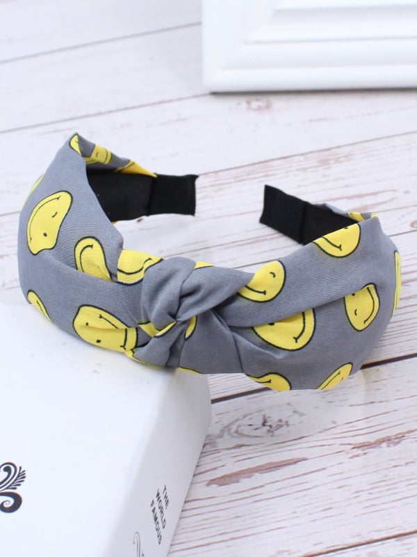 Smiley Face Knotted Headband