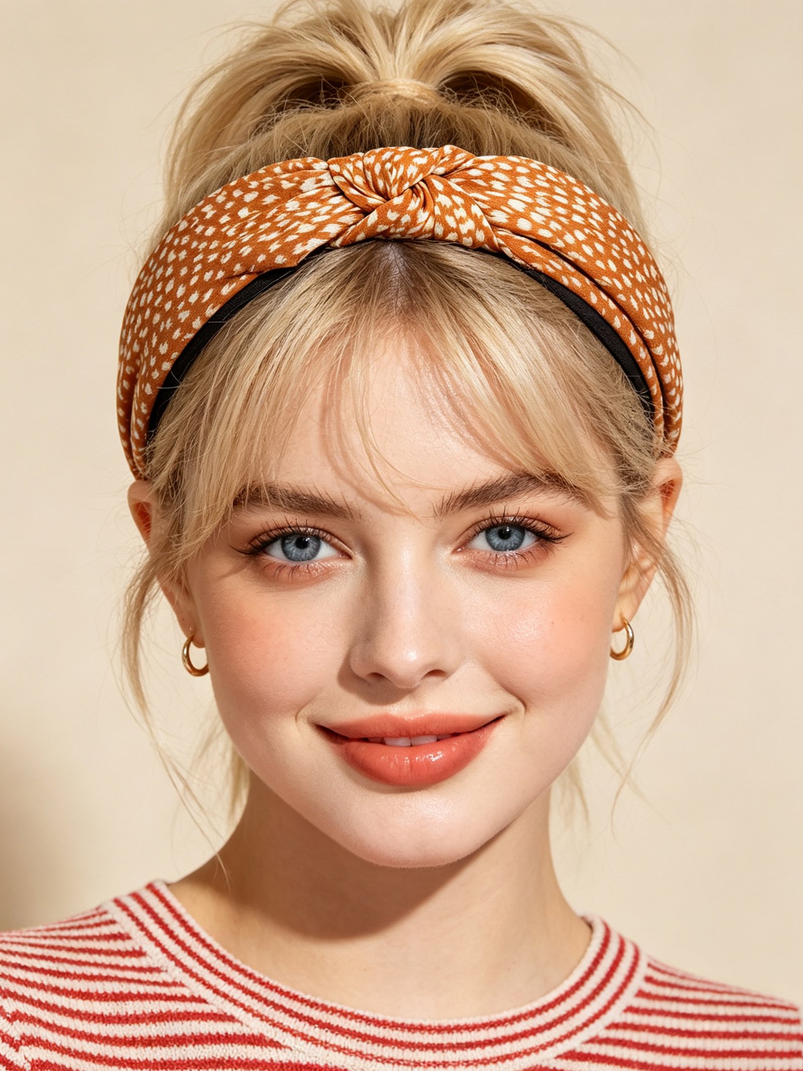 Satin Leopard Print Wide Headband