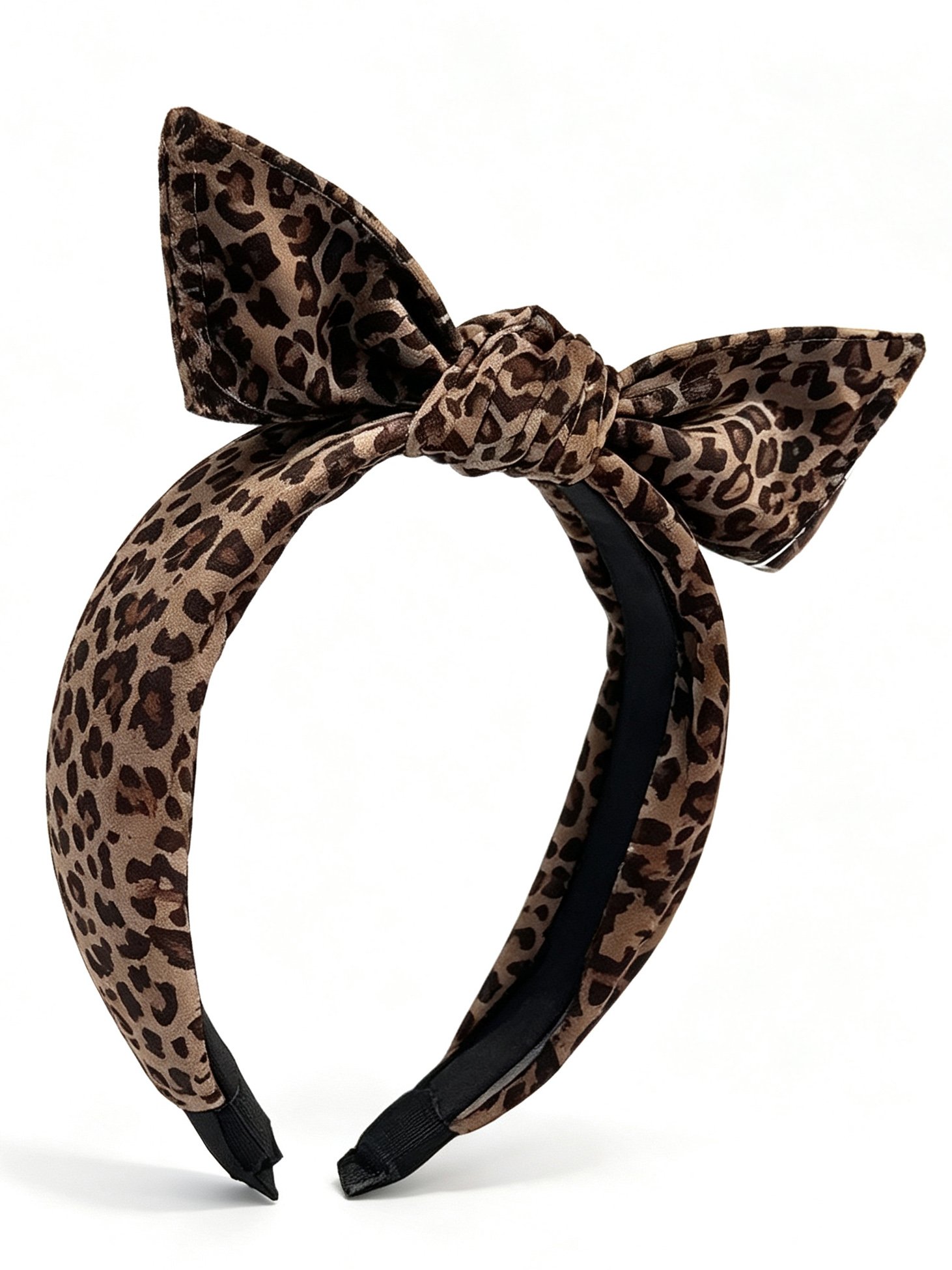 3D Bow Leopard Print Headband