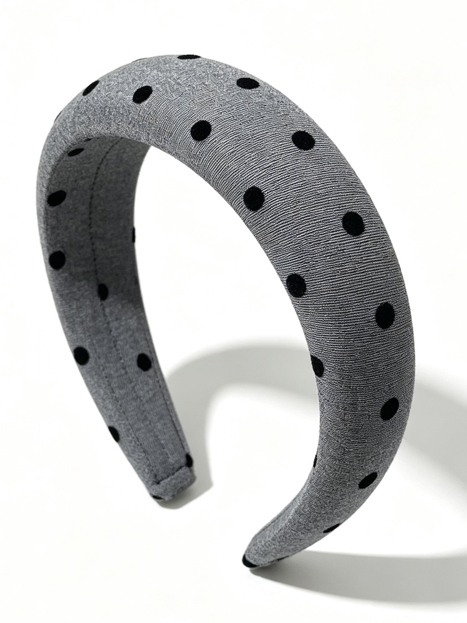 Solid Color Black Dot Pattern Headband