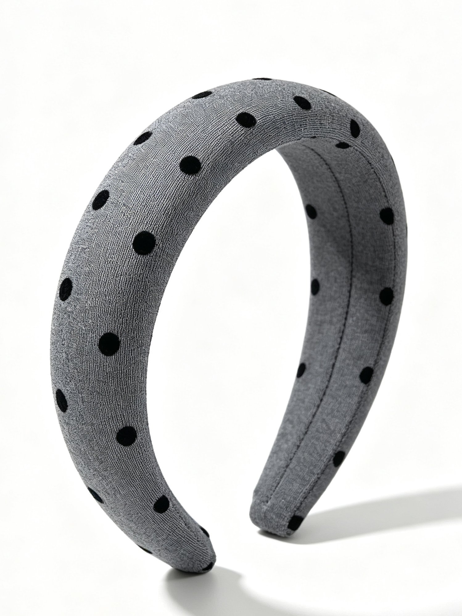 Solid Color Black Dot Pattern Headband