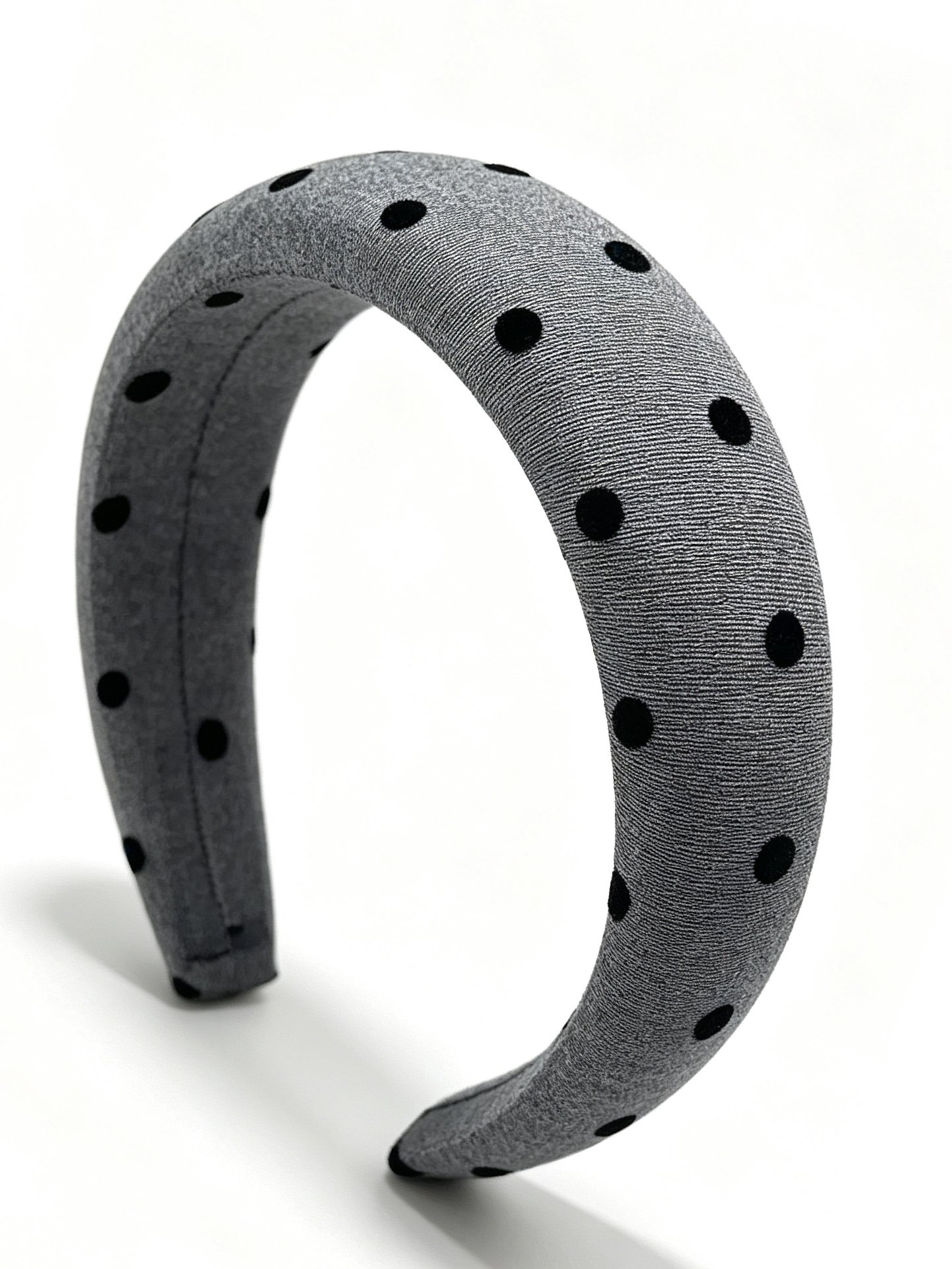 Solid Color Black Dot Pattern Headband