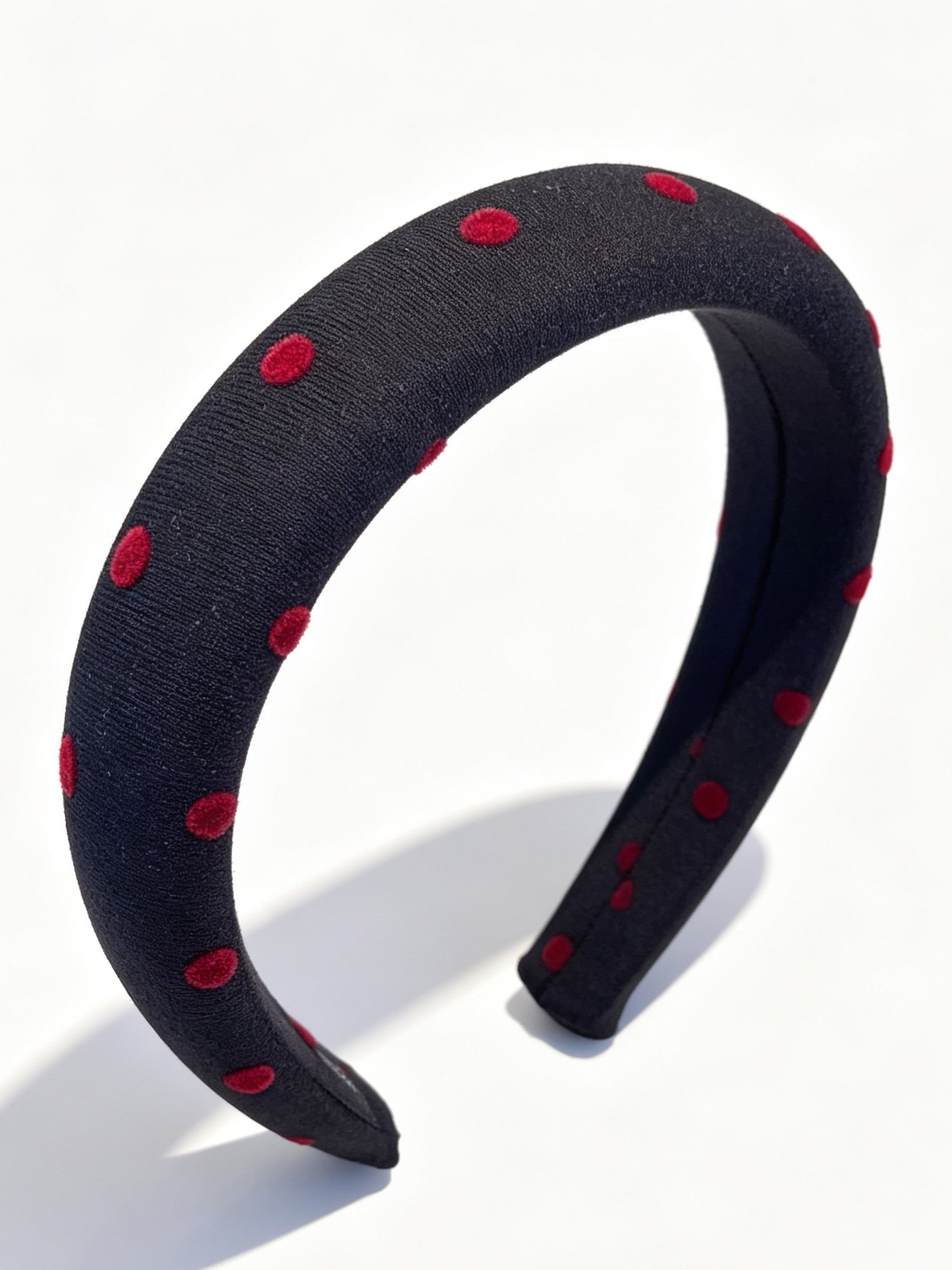 Solid Color Red Dot Pattern Headband