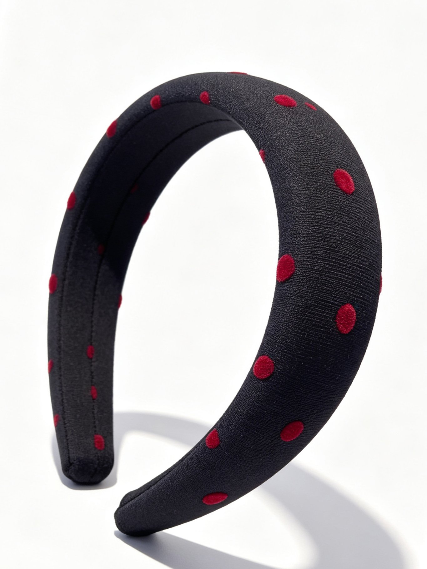 Solid Color Red Dot Pattern Headband