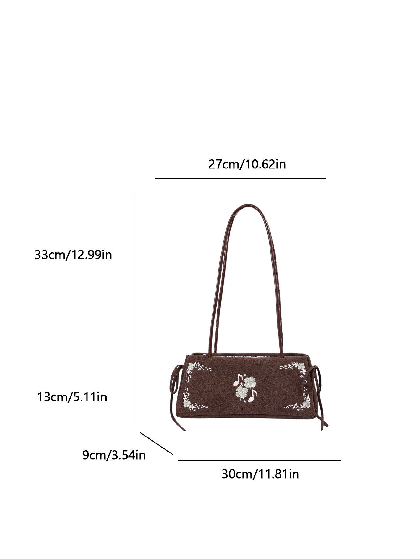 Embroidered Womens Shoulder Bag