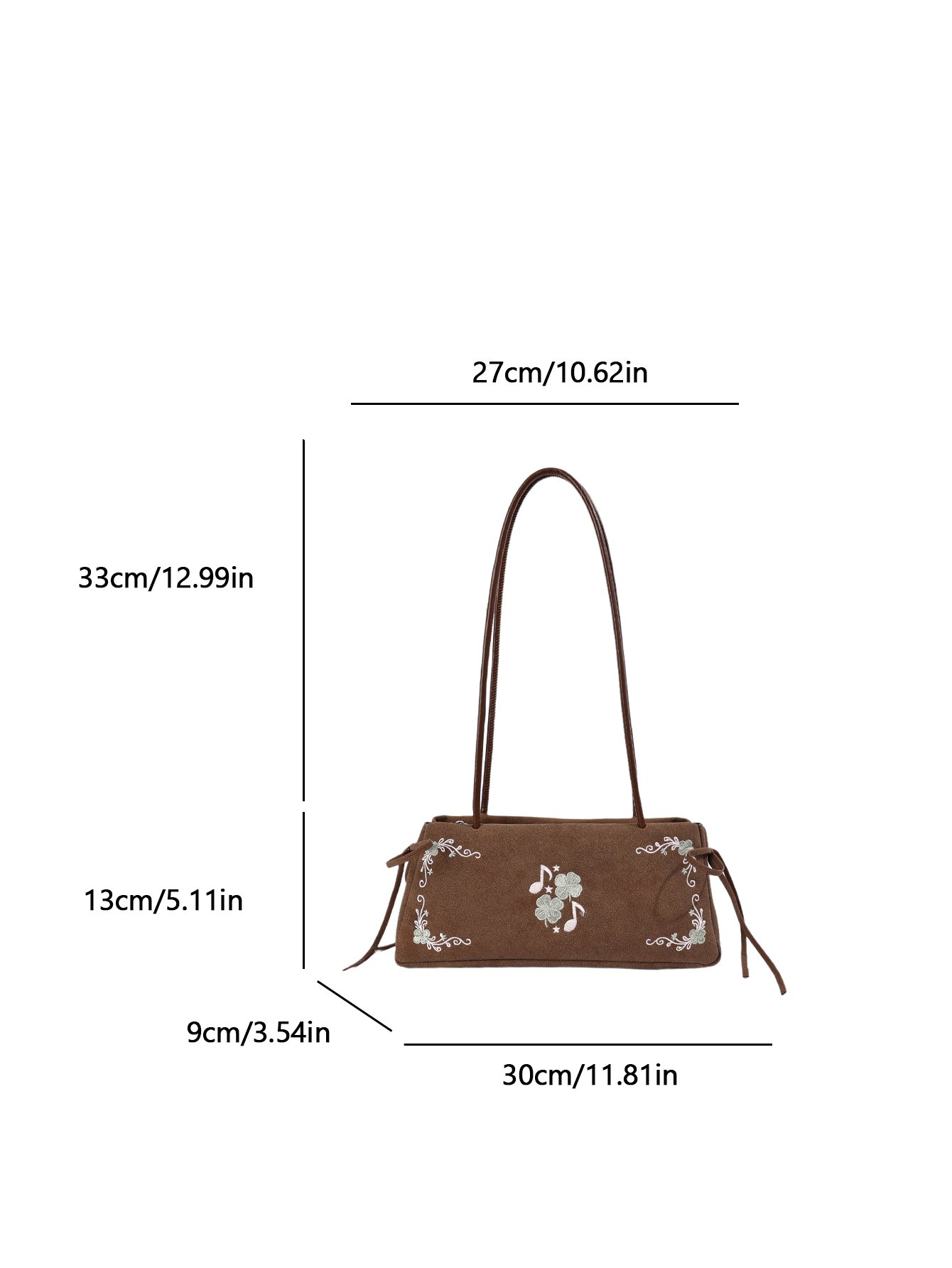 Embroidered Womens Shoulder Bag