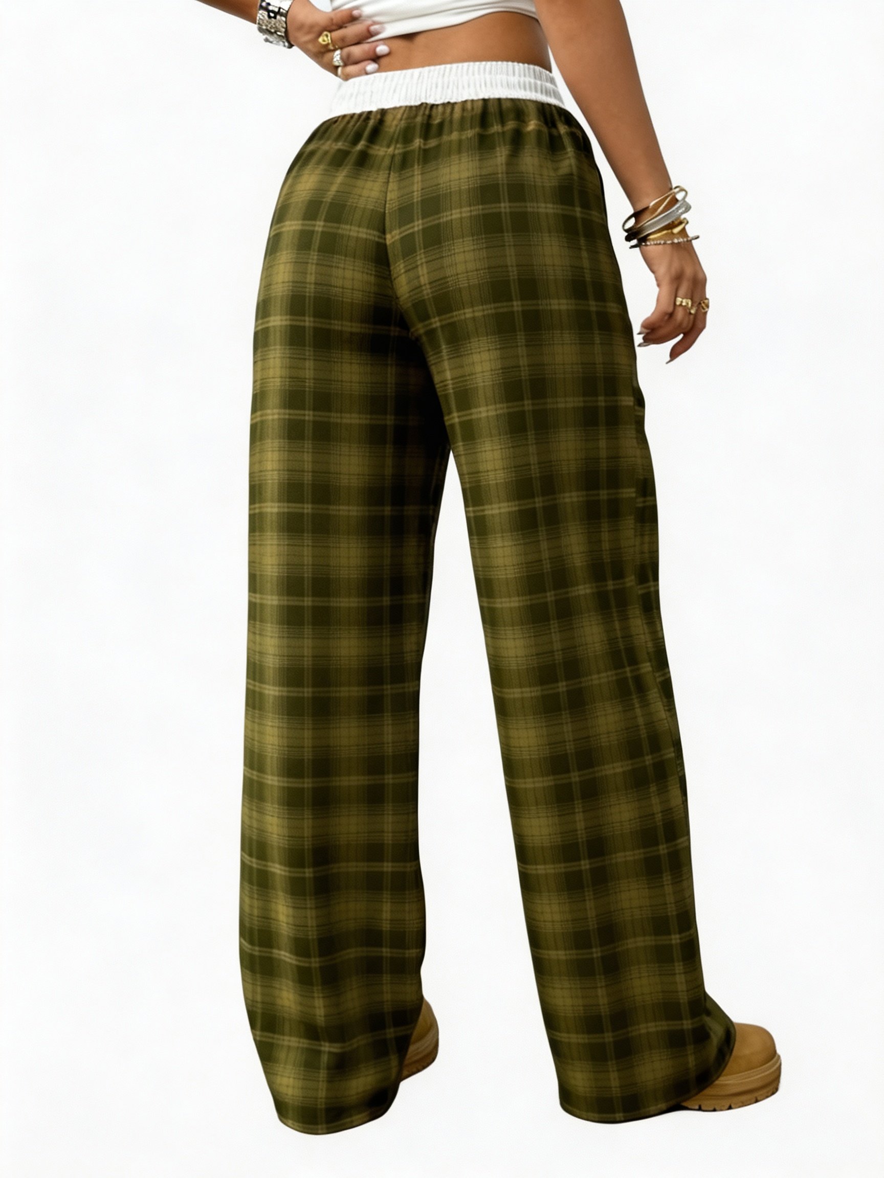 Women's Plaid Full-Length Pajama Pants