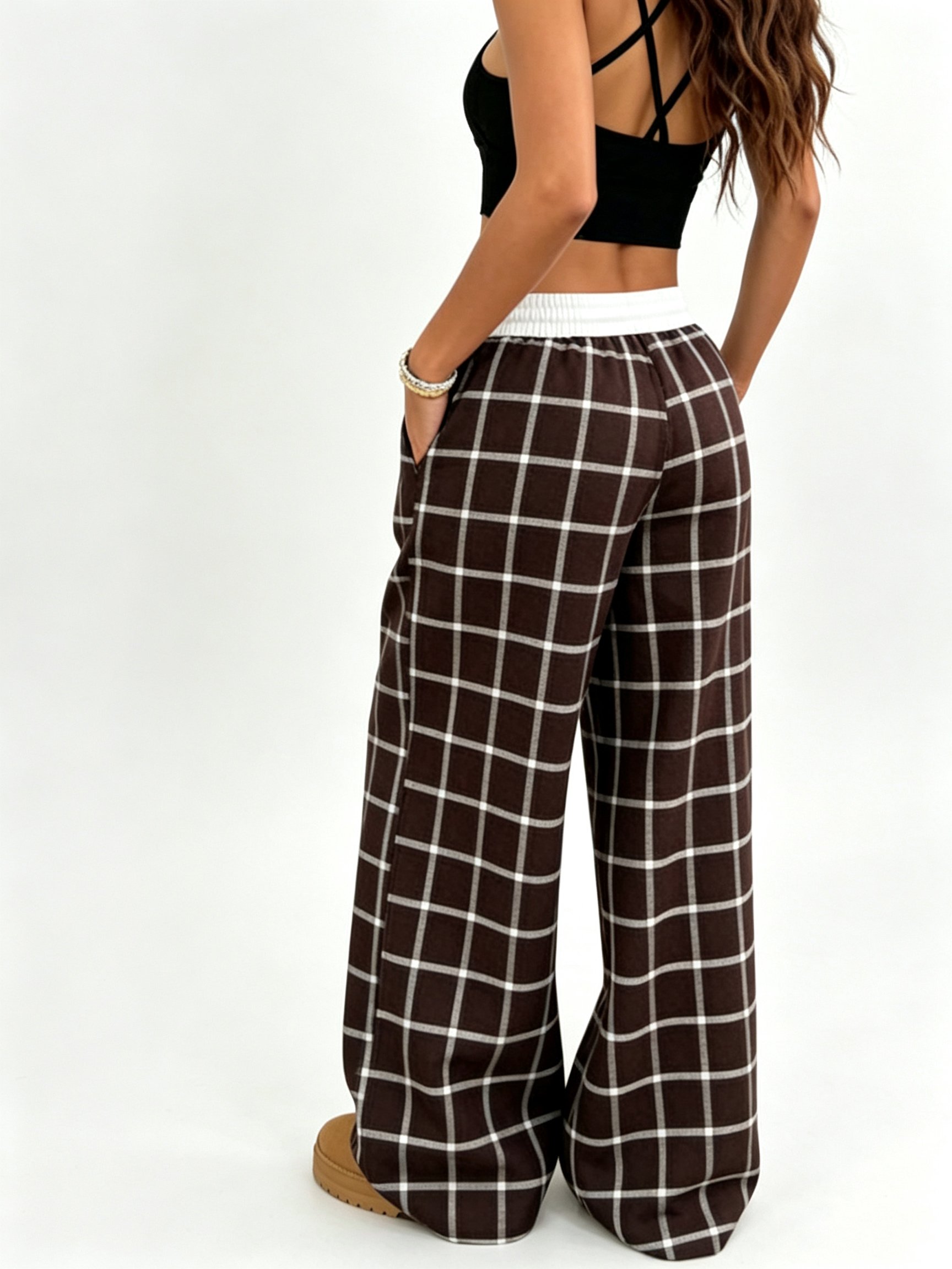 Women's Plaid Lounge Pajama Pants - Full Length