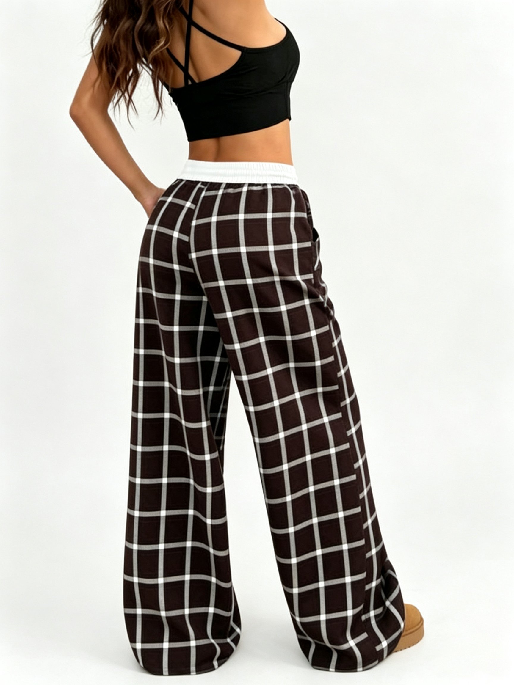 Women's Plaid Lounge Pajama Pants - Full Length