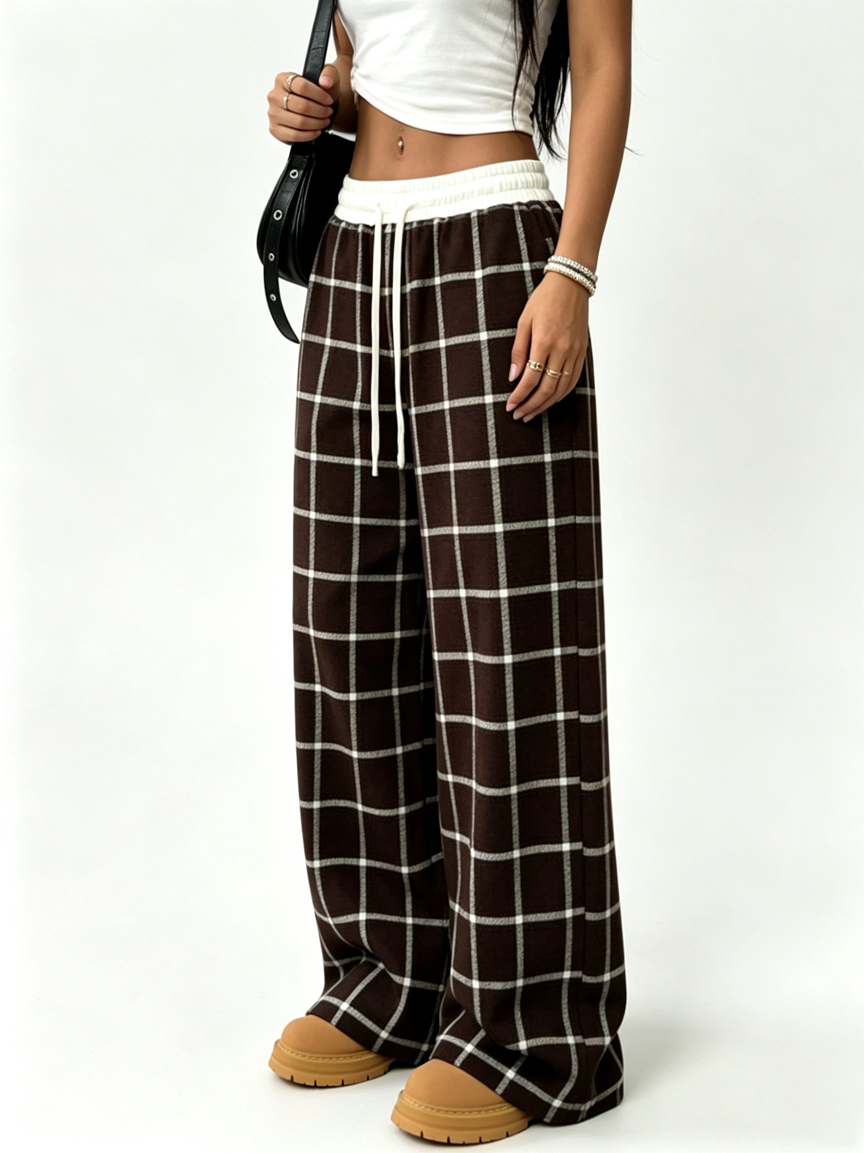 Women's Plaid Lounge Pajama Pants - Full Length