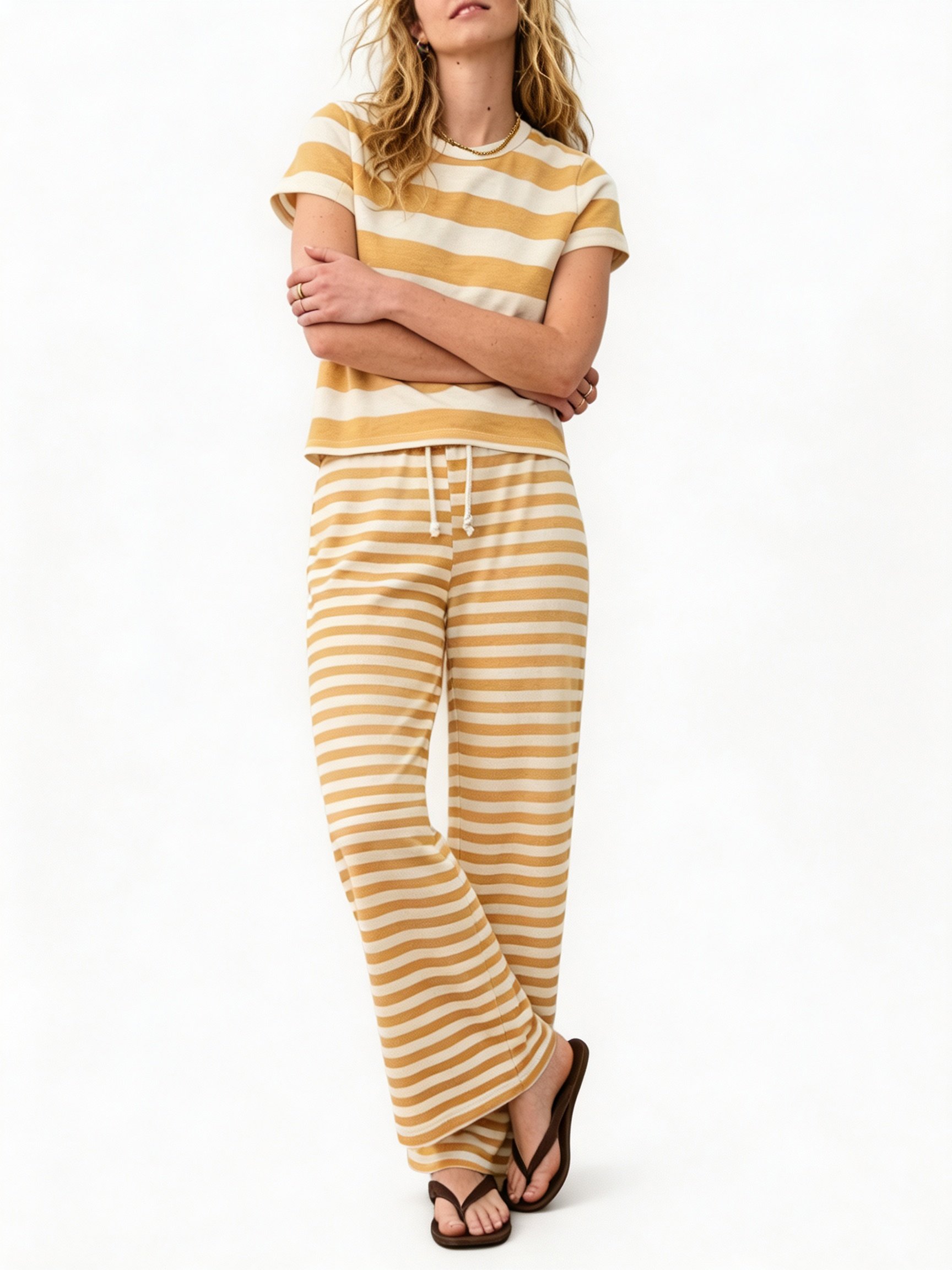 Multi Striped Pajama Set