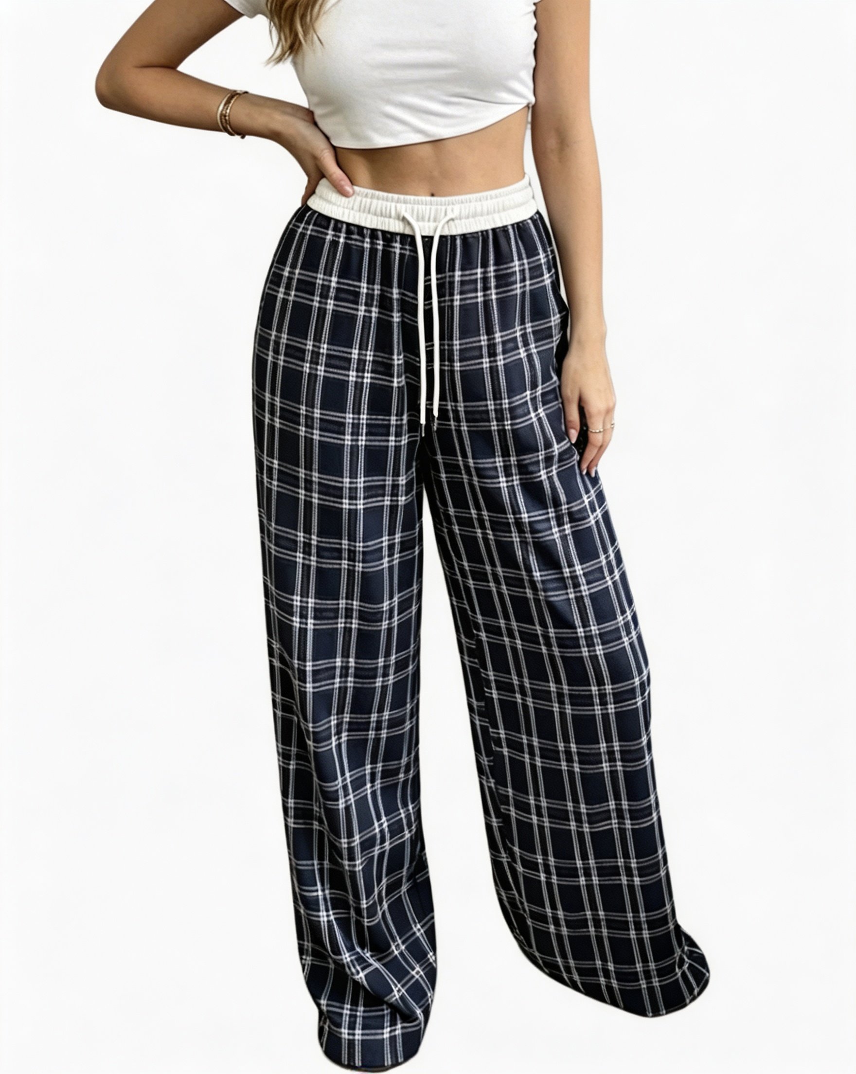 Multi Checked Pajama Pants