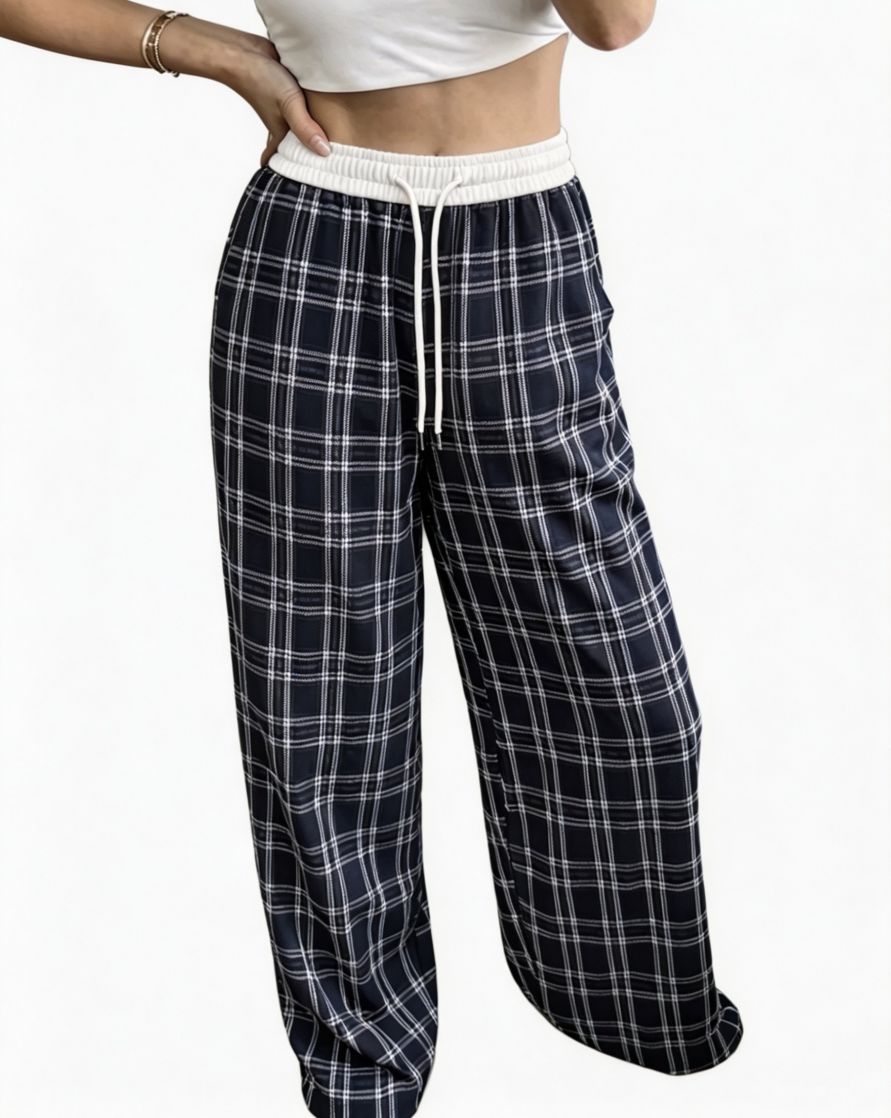Multi Checked Pajama Pants