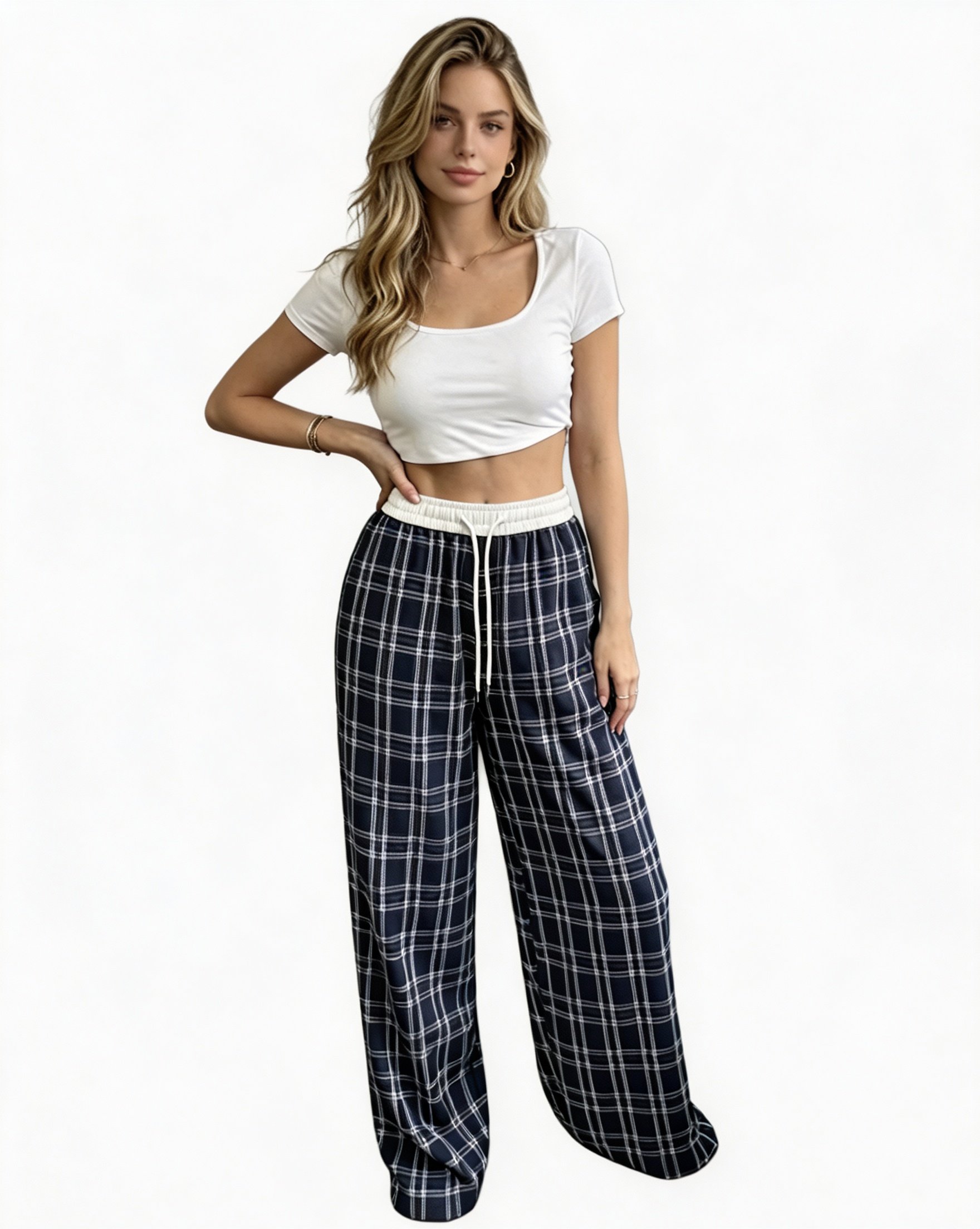 Multi Checked Pajama Pants