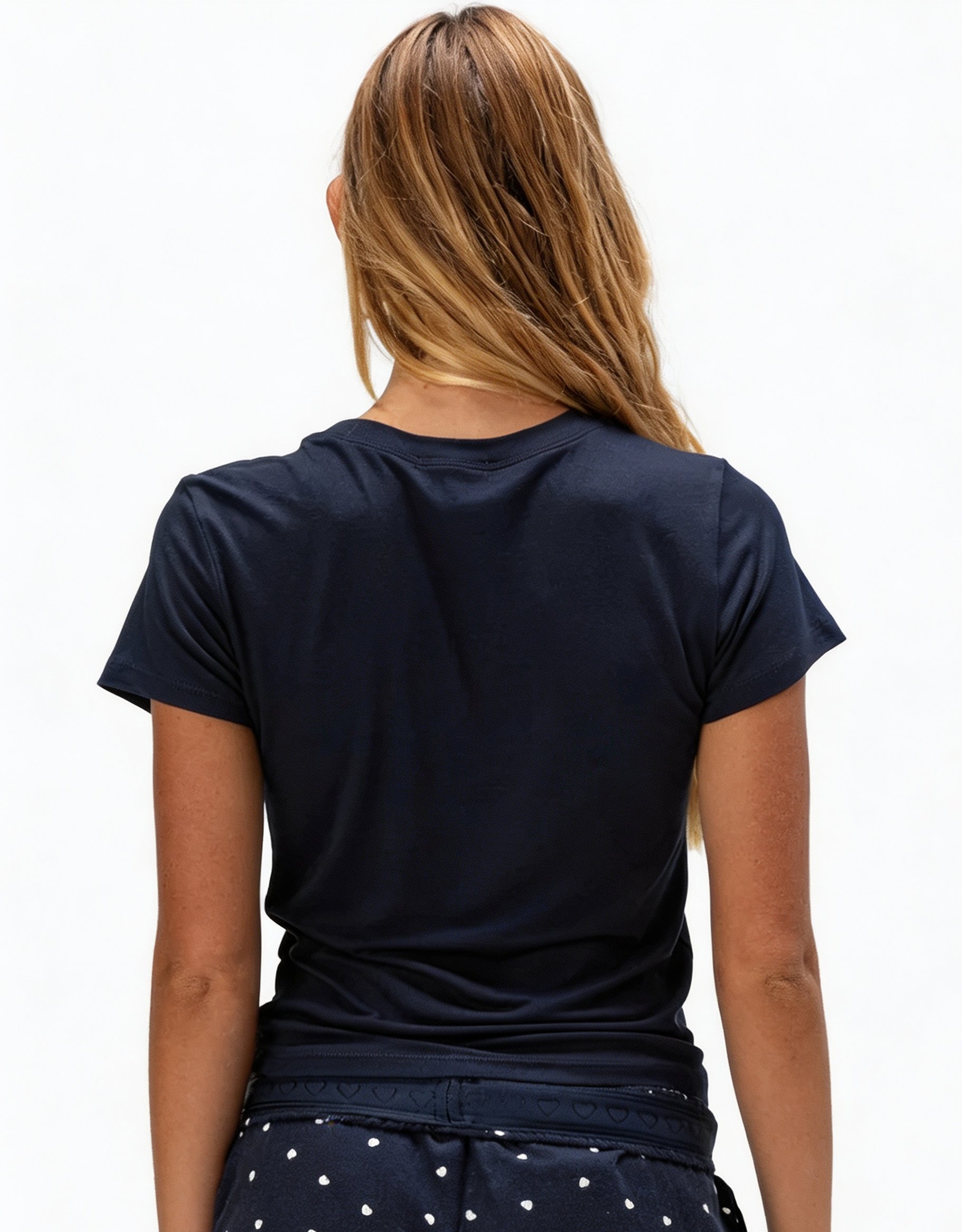 Dark Blue Solid Pyjama Top