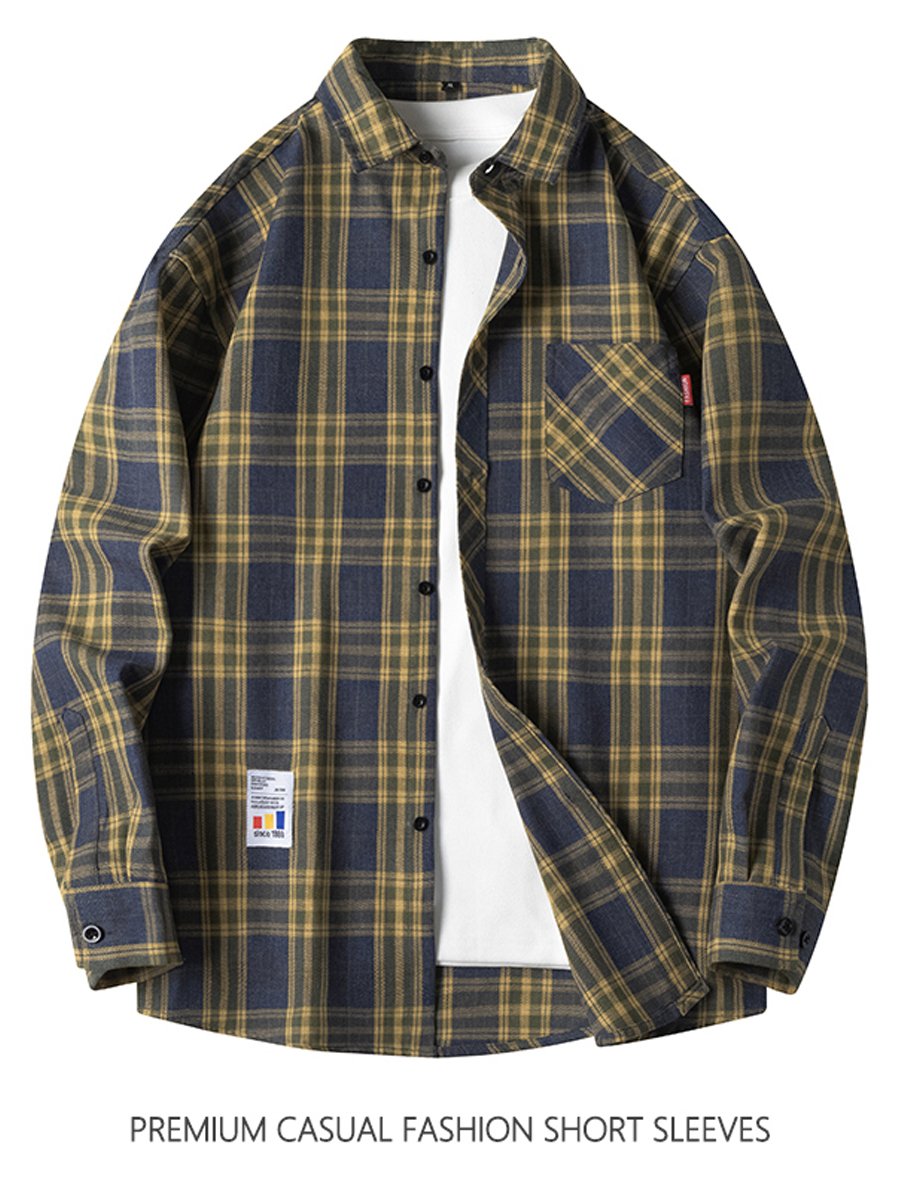 Blue Checked Regular Shirt