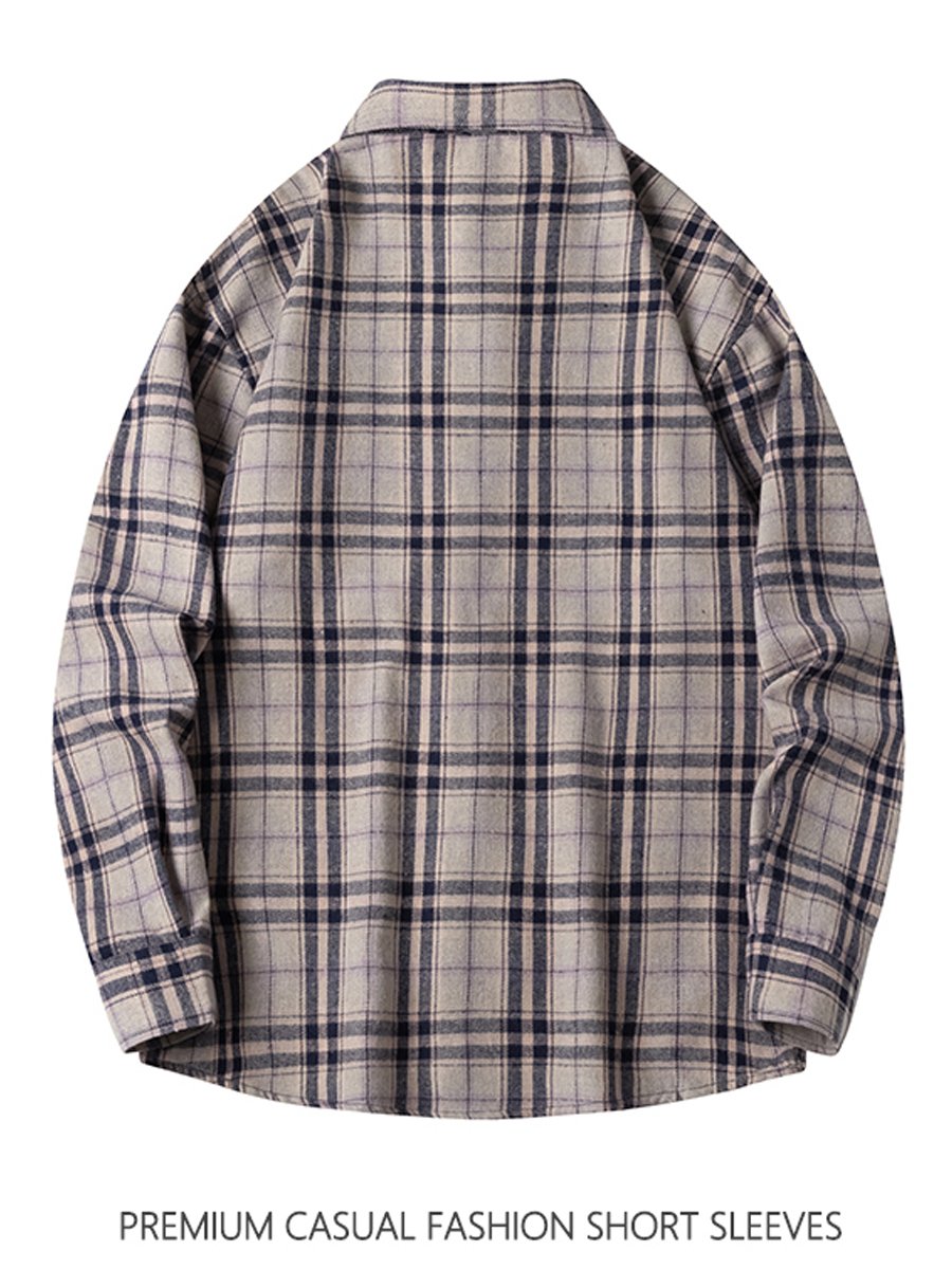 Grey Checked Regular Shirt