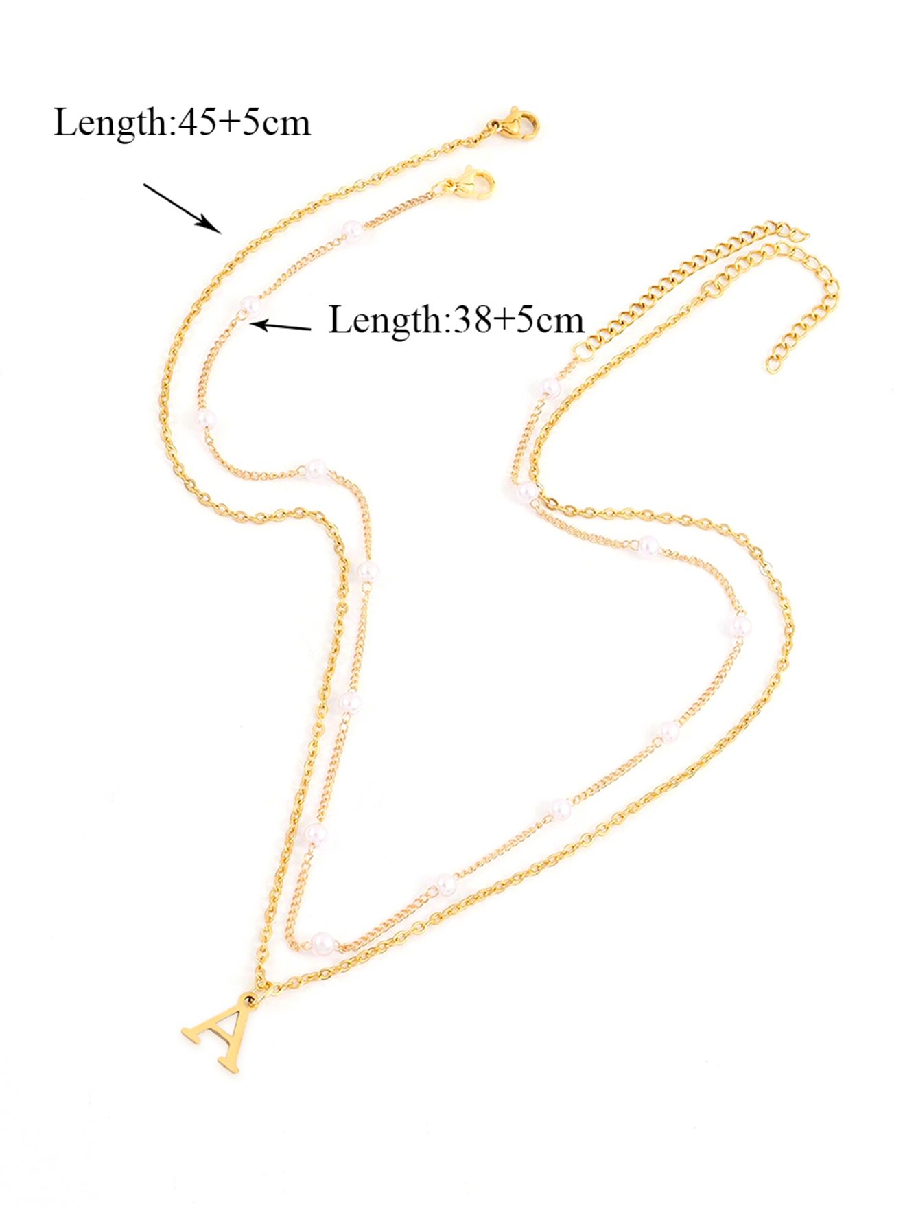 Gold Solid Pendant Necklace
