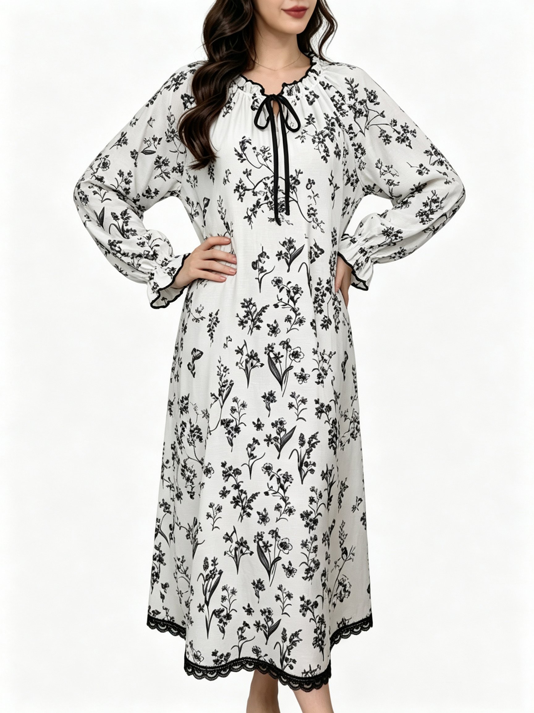Multi Printed Nightdress