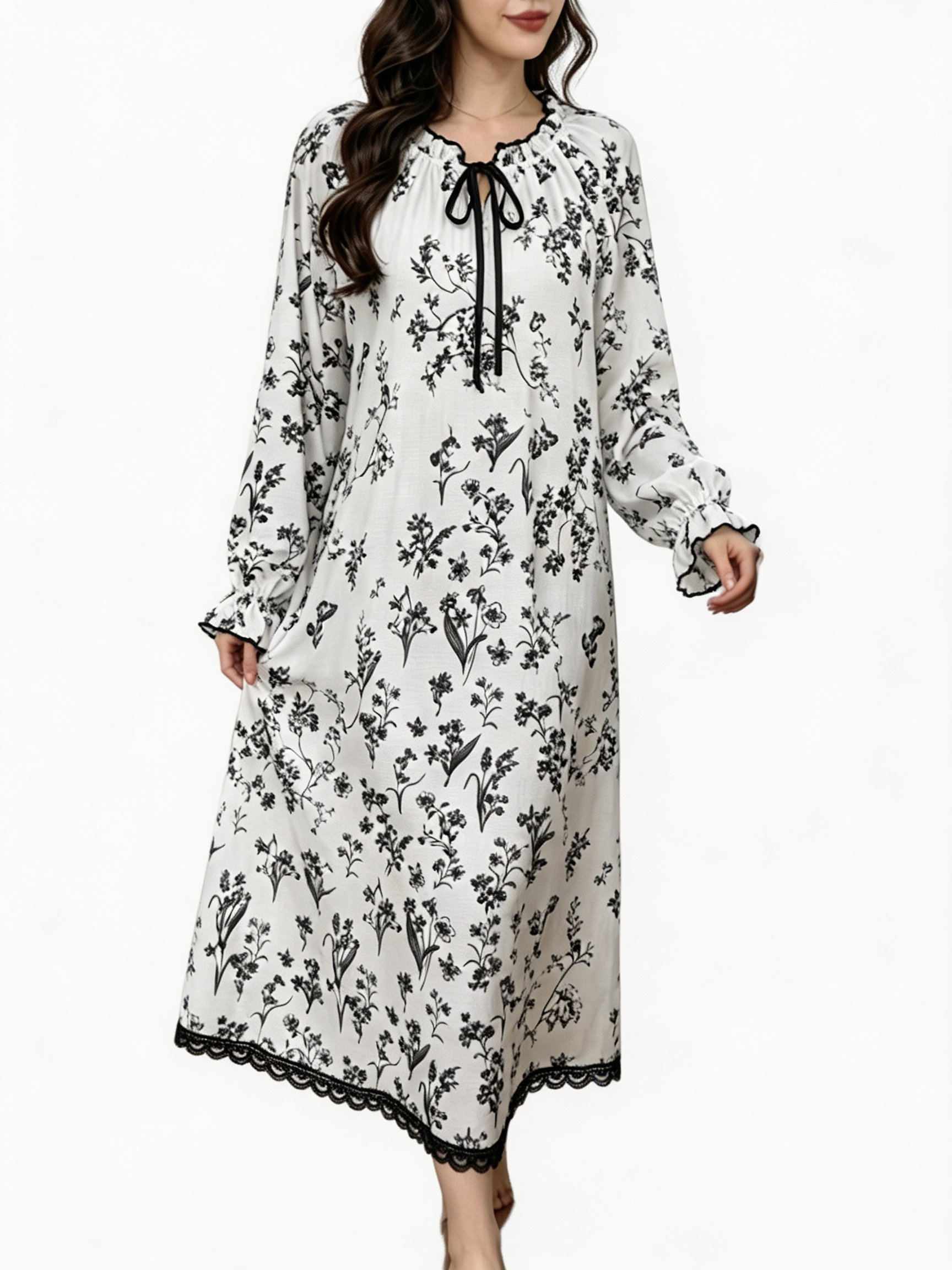 Multi Printed Nightdress