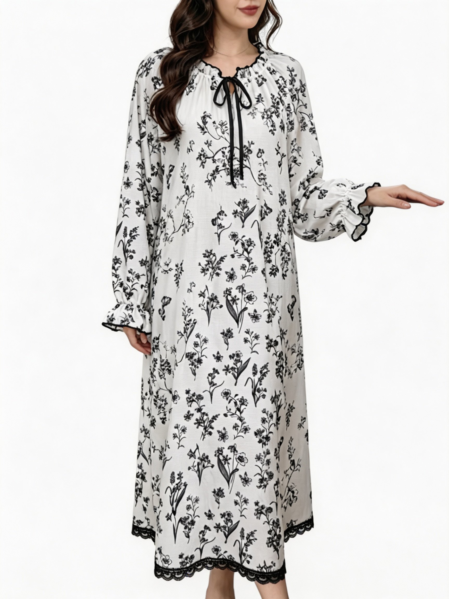Multi Printed Nightdress