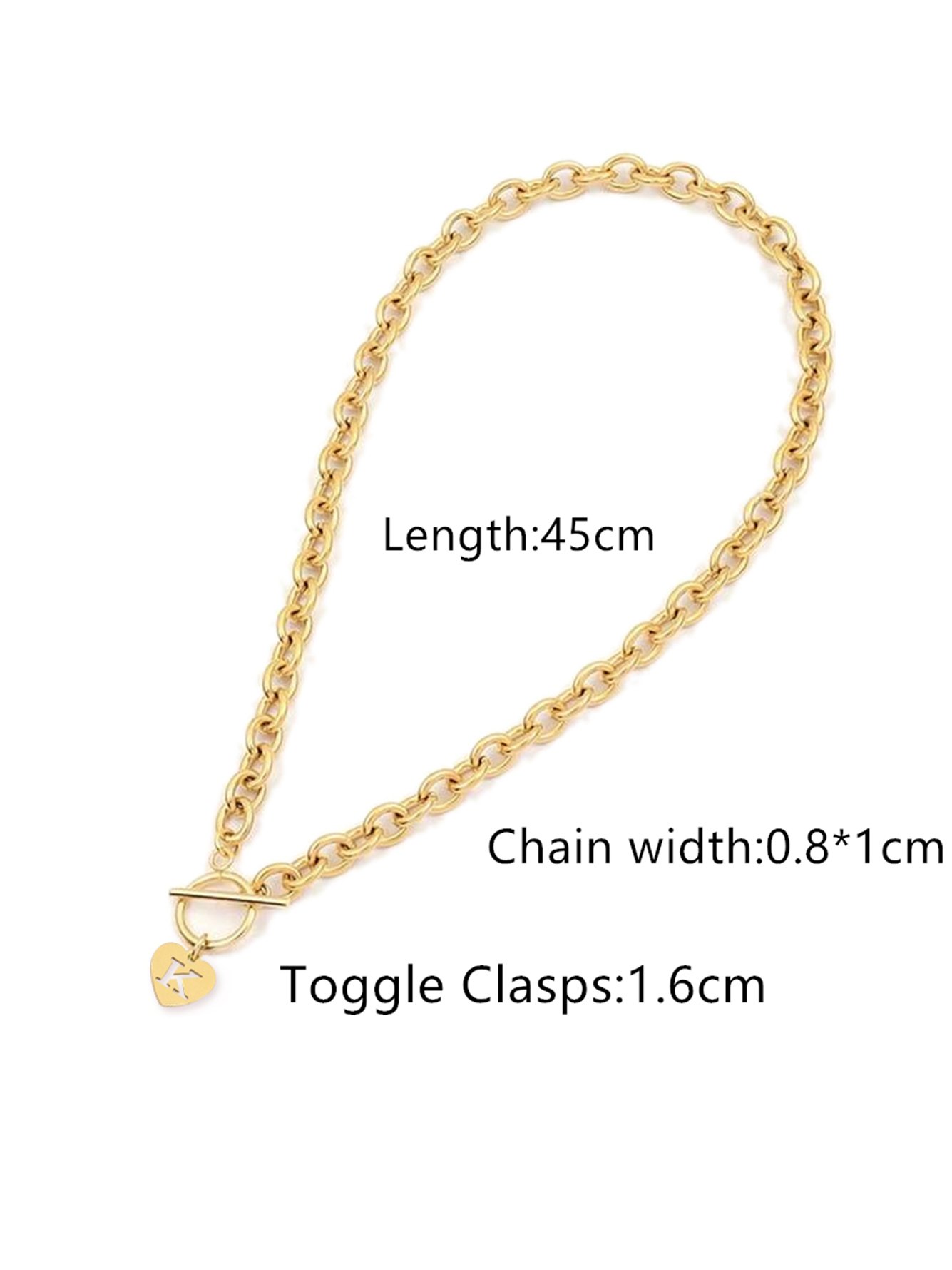 Gold Solid Pendant Necklace