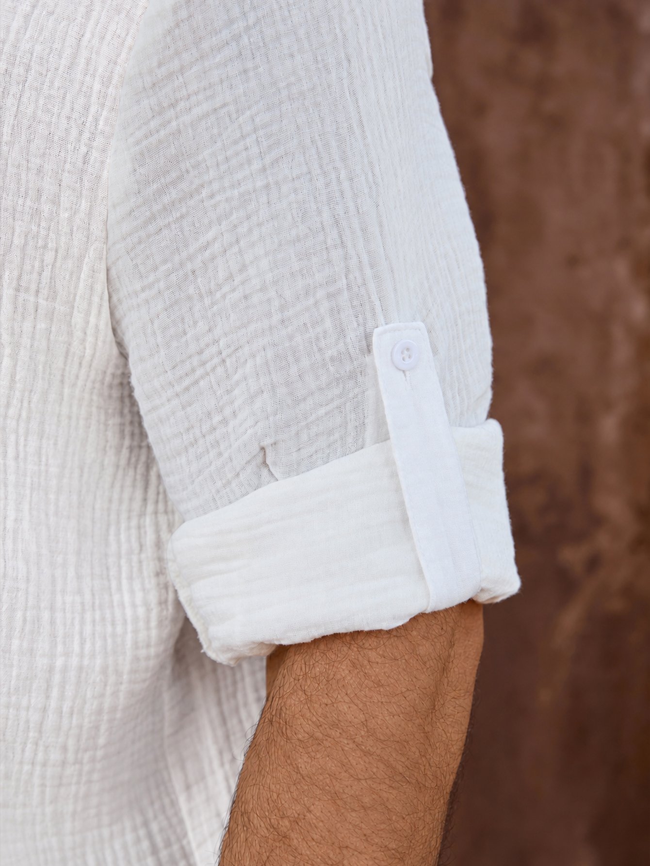 White Solid Regular Shirt
