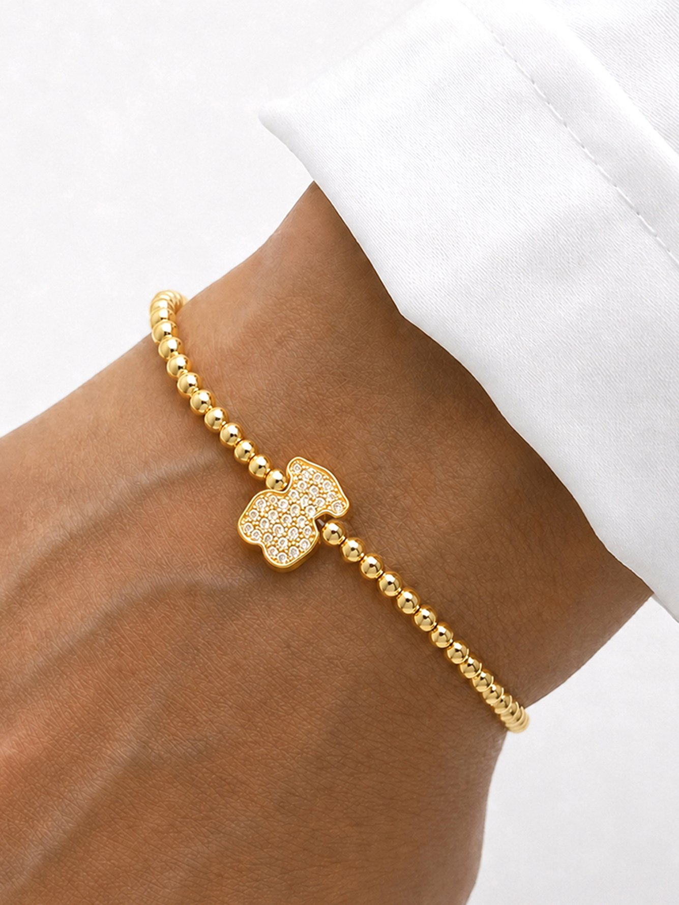 Gold Solid Bangle-Style Bracelet