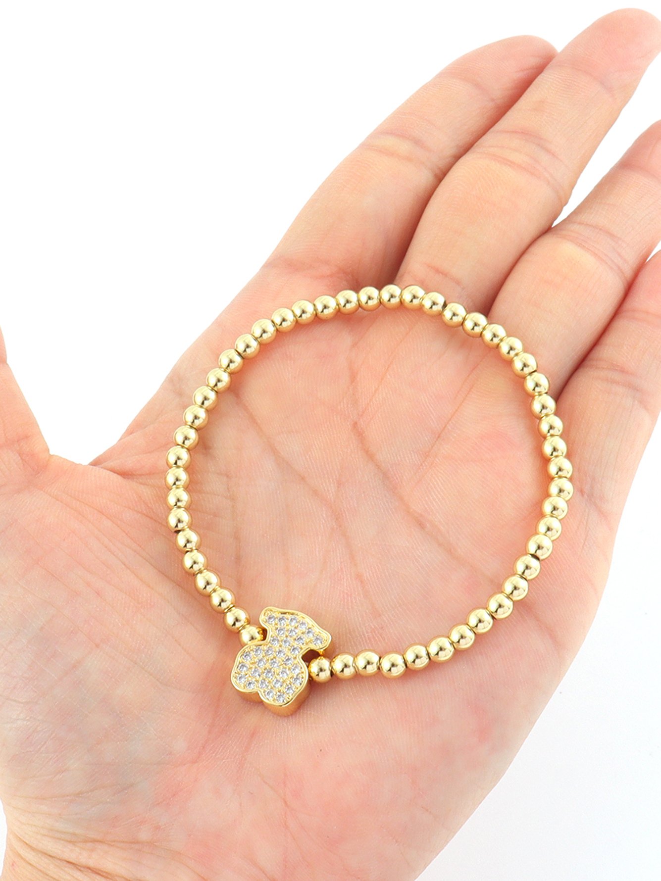 Gold Solid Bangle-Style Bracelet