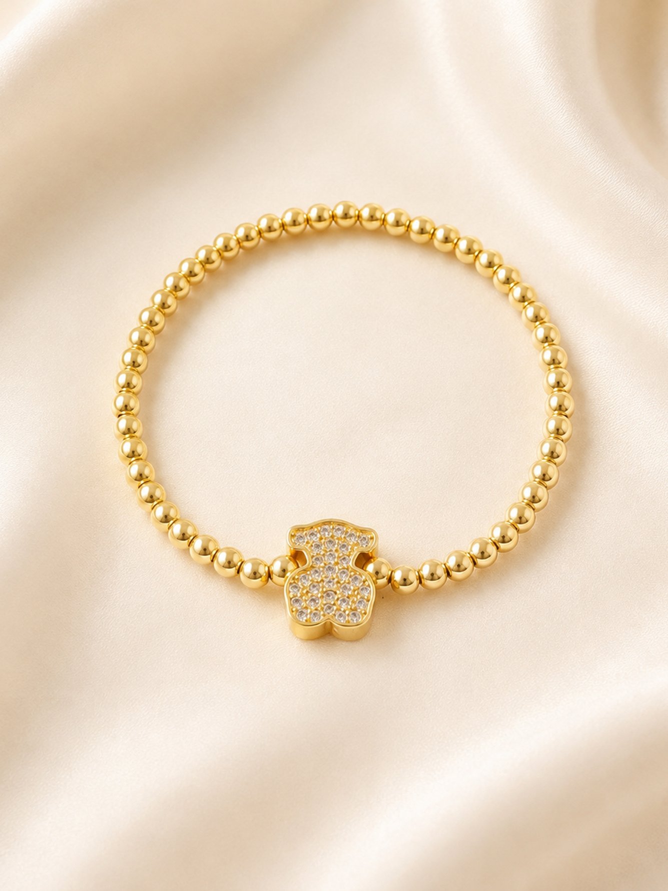 Gold Solid Bangle-Style Bracelet
