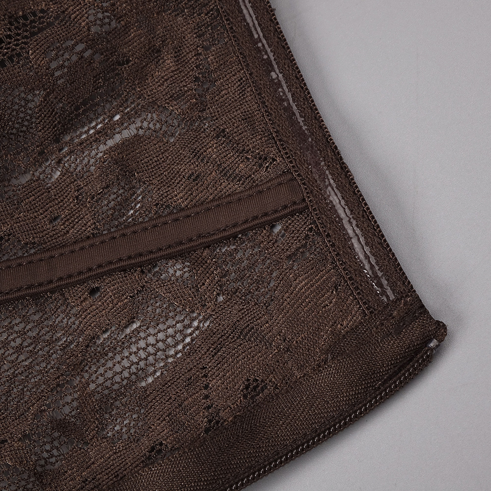 Brown Sleeveless A-Line Dress