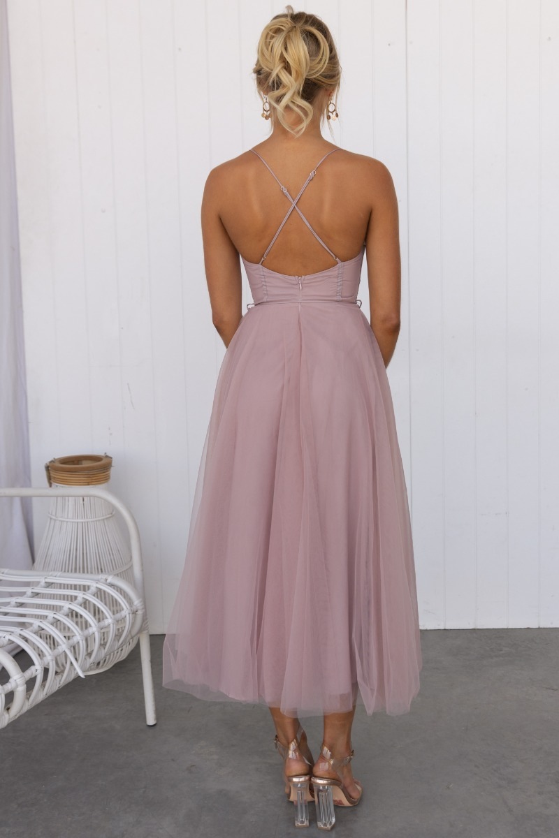 Mesh Strappy Maxi Dress