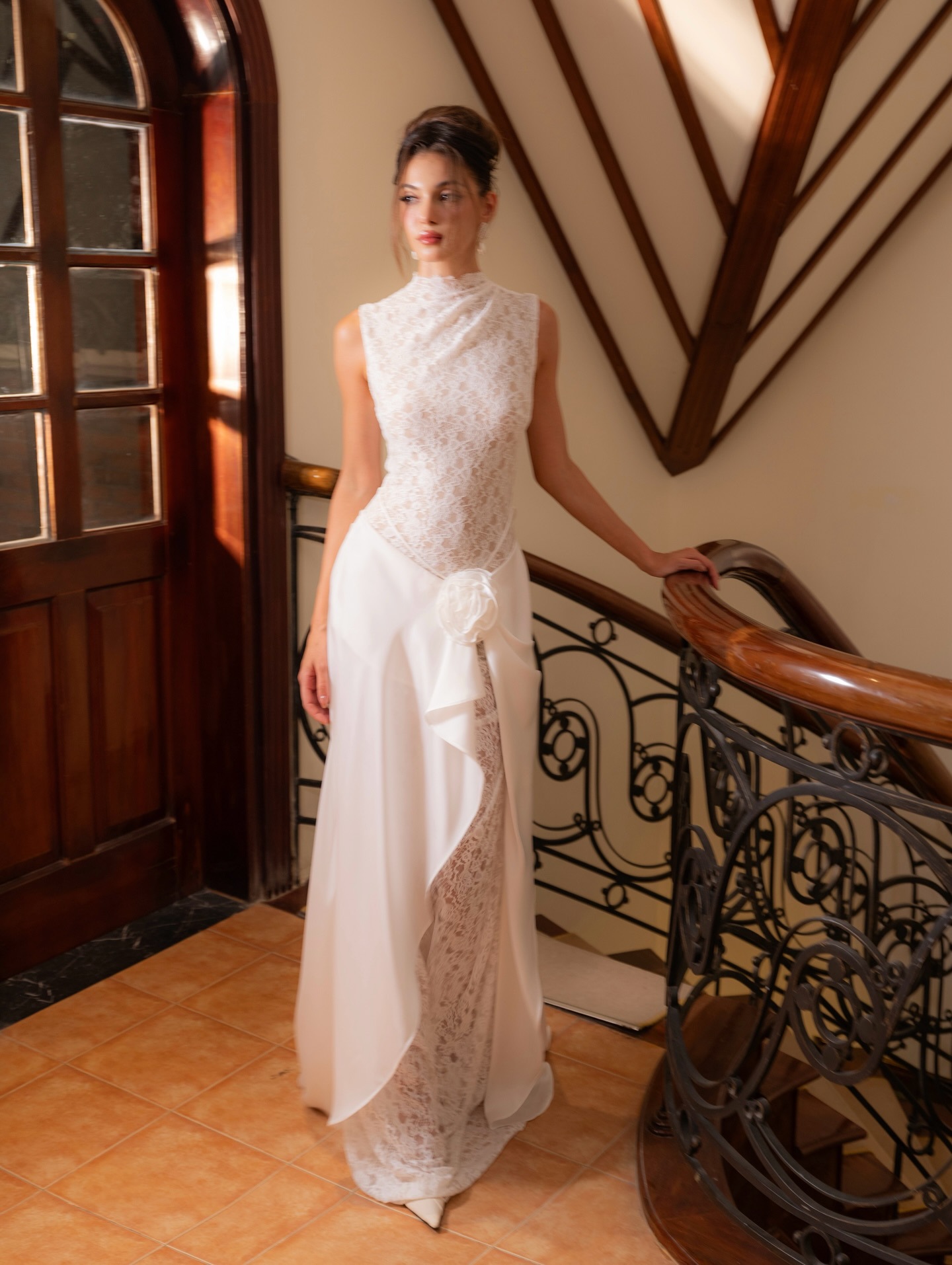 White Sleeveless Maxi Dress