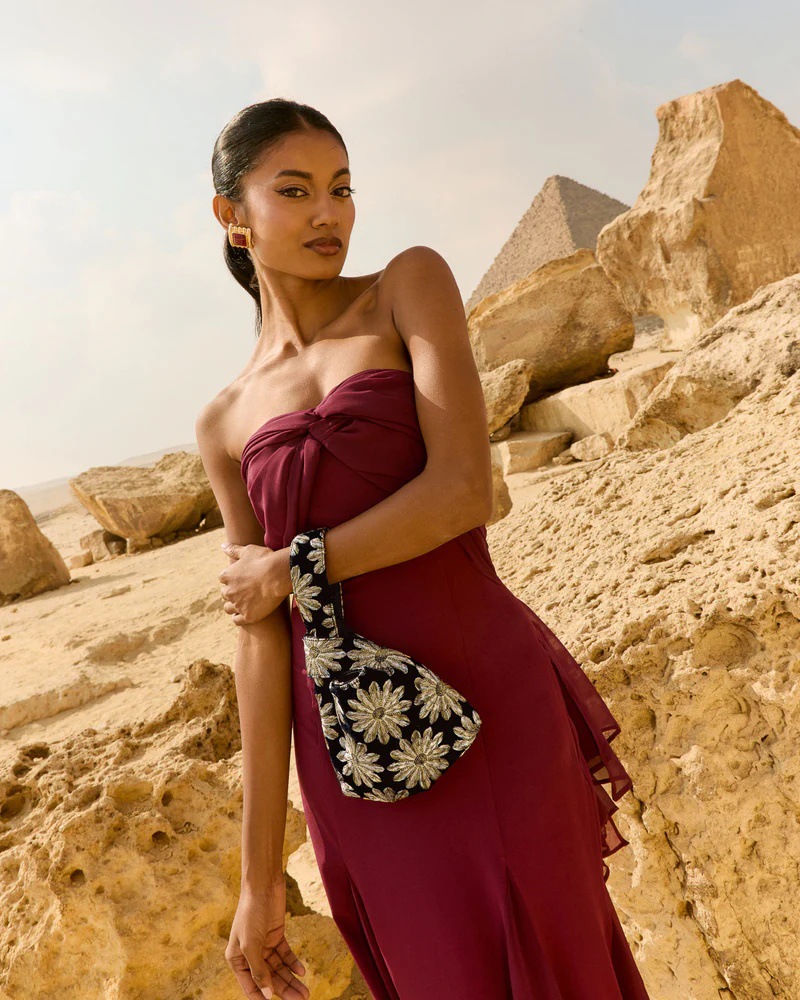 Burgundy Sleeveless A-Line Maxi Dress