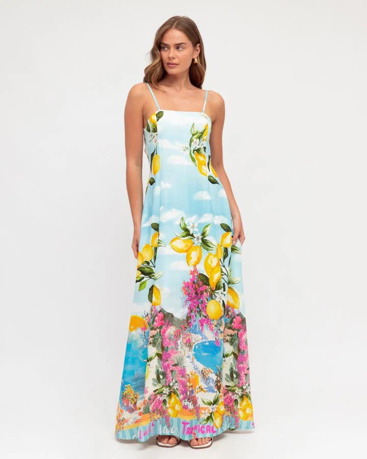 Printed Sleeveless Dress